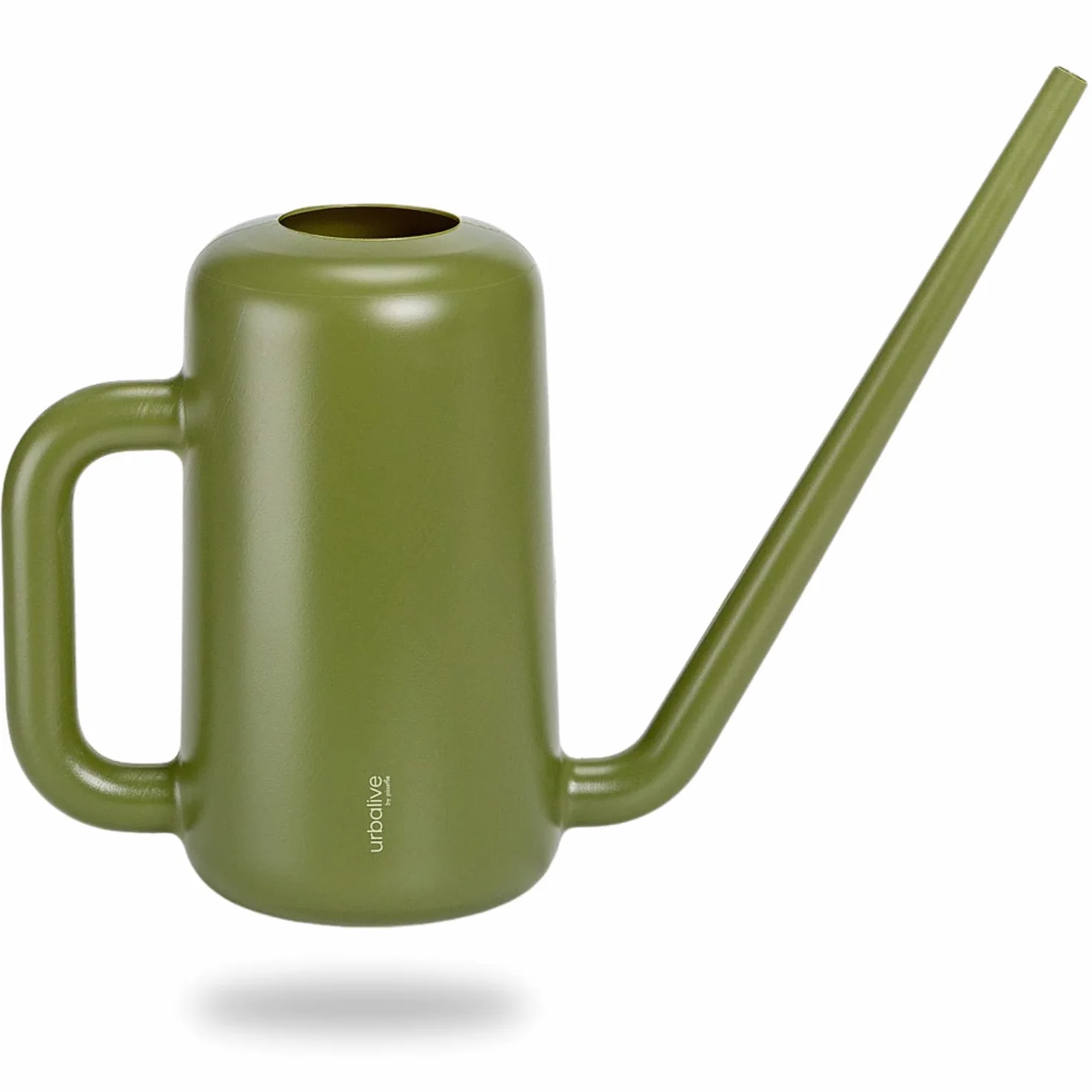 Plastia Regadera Pequeña para Plantas de Interior 1,8 L – Regadera Plantas con Pico Largo para Riego Fácil – Regaderas Jardín de Plástico, Verde