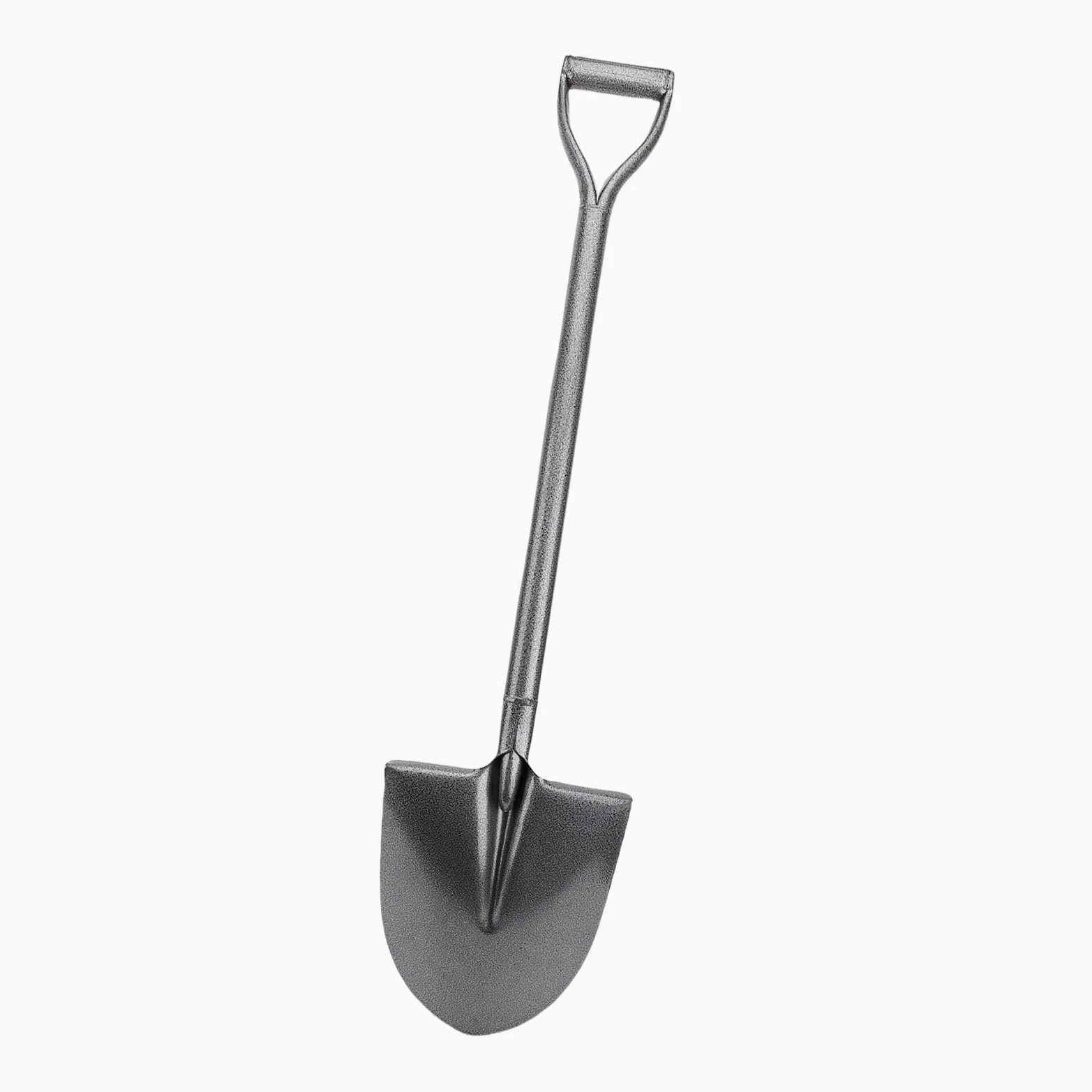 Eujgoov Pala Pequeña para Cavar Pala de Jardinería Totalmente Metálica Acero MN Hoja de Punta de 100 Cm en D Pedal Paso para Plantar Jardín Camping Playa Eliminación de Nieve