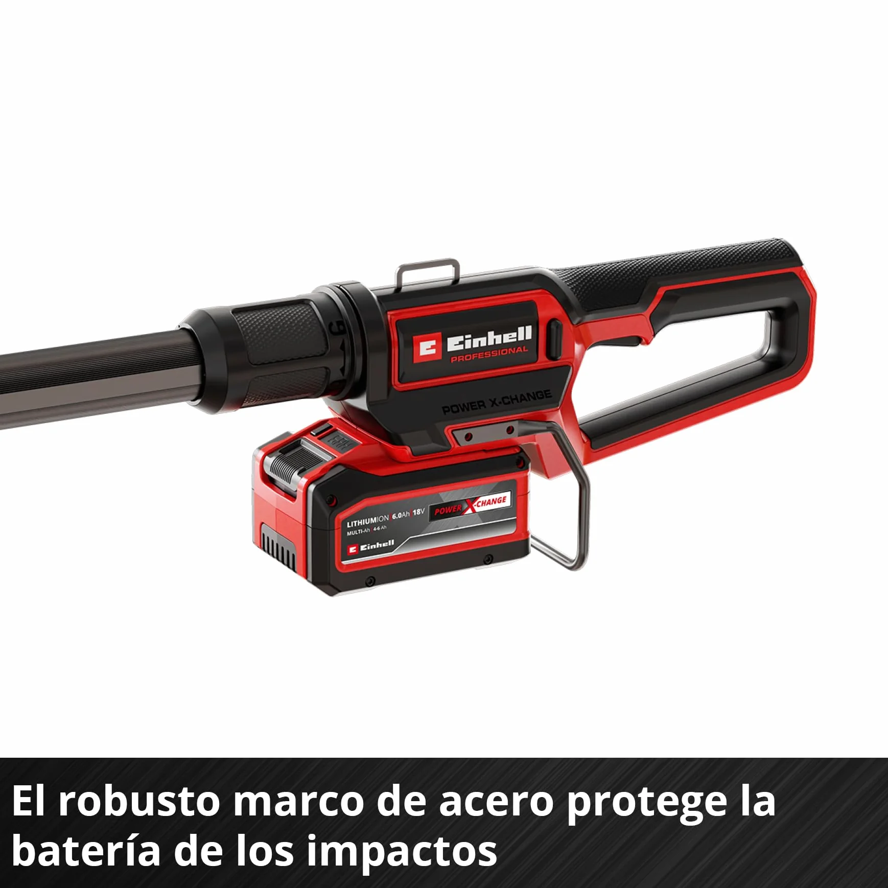 Multiherramienta con batería GP-HC 18/5020 Li T BL-Solo Einhell Professional Power X-Change (18 V, Brushless, Cortasetos de 50 cm, podadora de 18 cm, Mango telescópico, sin batería)