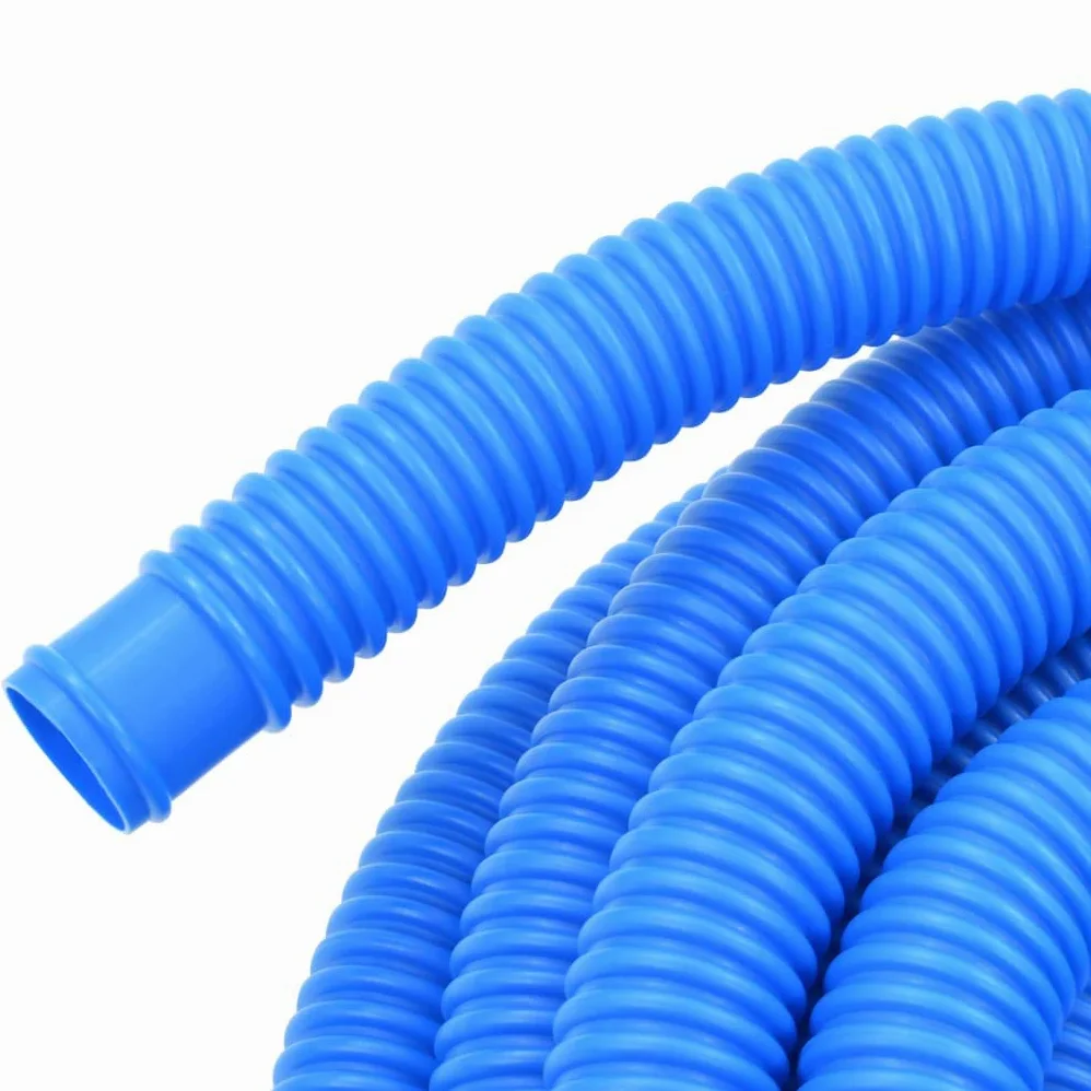 Manguera de piscina azul, 32 mm de diámetro, 6,6 m de longitud, conexión flexible de LDPE para piscinas, robots de piscina, sistema de filtro, aspiradora de suelo y skimmer, resistente a los