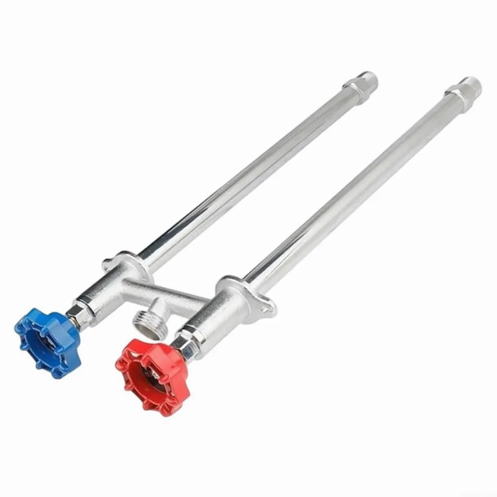 Grifo Exterior anticongelante de Agua fría y Caliente para jardín, de latón Macizo, con Rosca MIP de 1/2 Pulgada y 3/4 GHT para Suministro de Agua en Invierno en climas fríos, Colo
