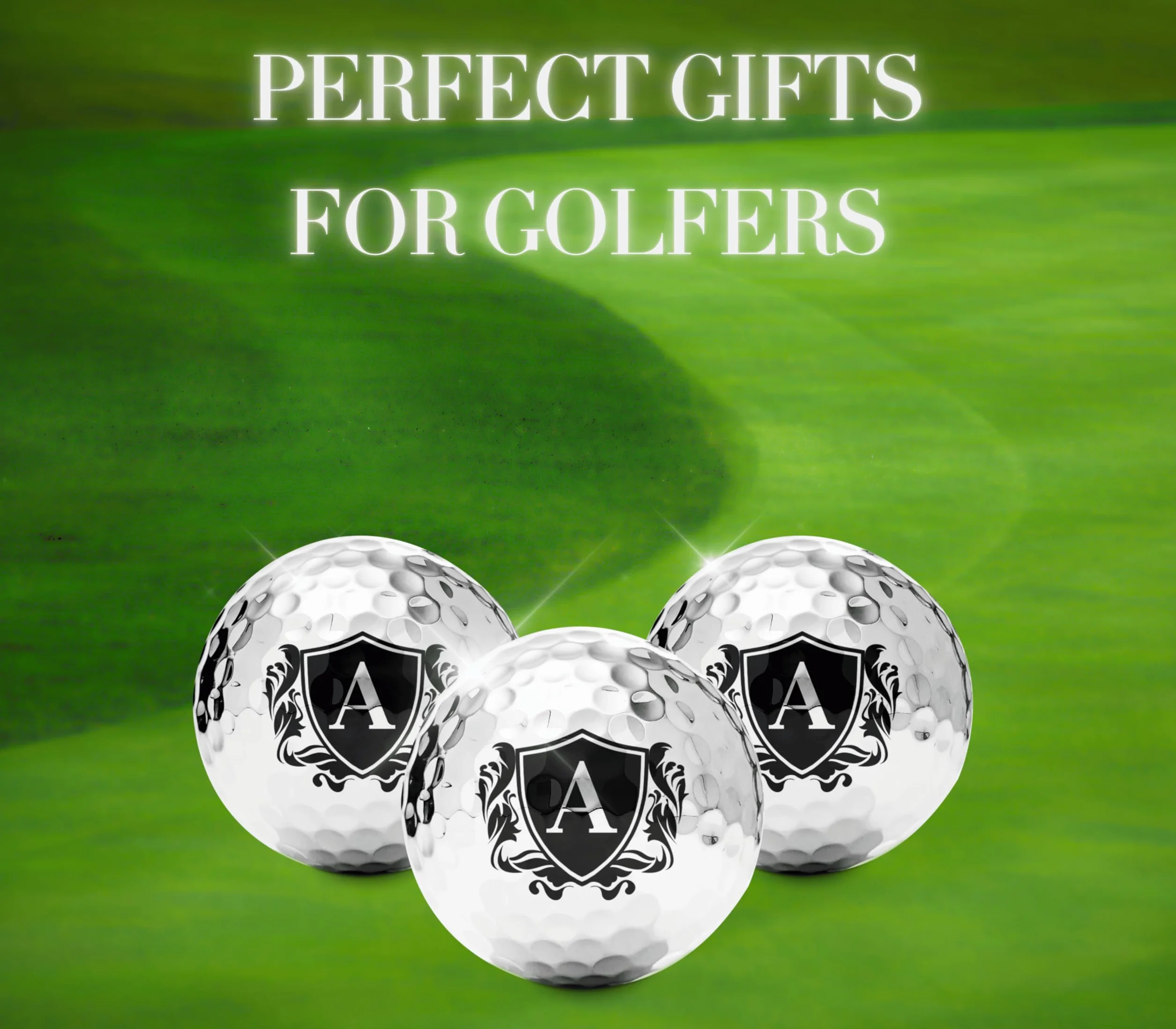 Pelotas de Golf Personalizadas Plateadas para Hombres Regalos únicos Accesorios Golfistas