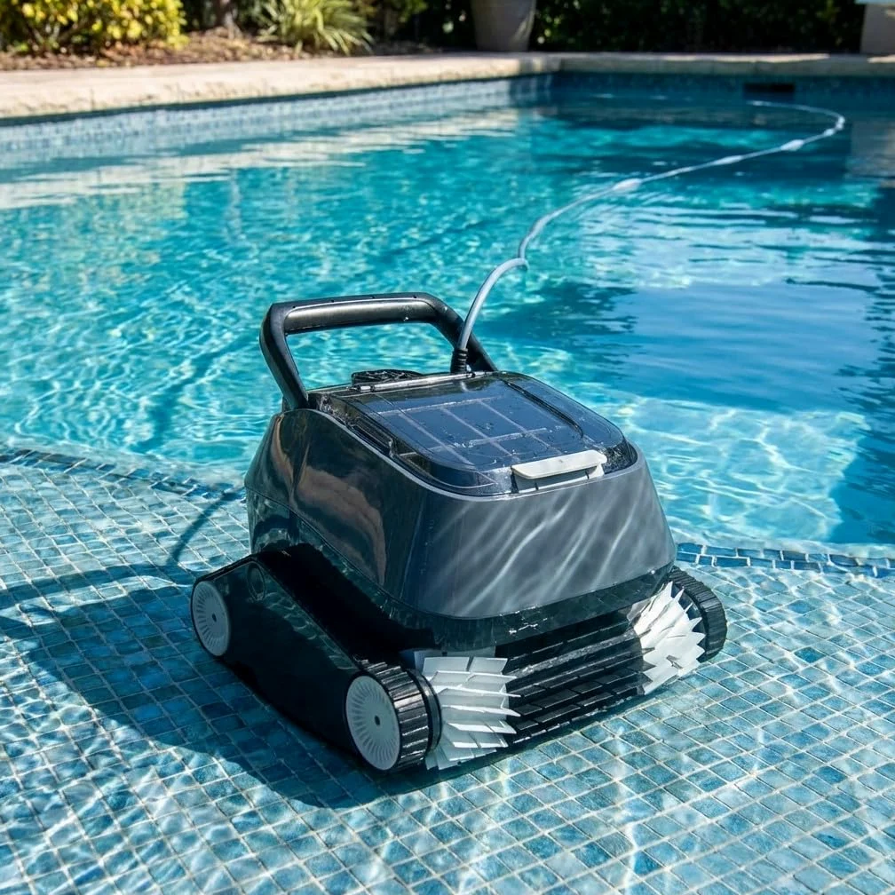 Suinga Robot limpiafondos electrico | Para fondo y paredes de piscina | Capacidad maxima 10 x 5 m y limpieza eficaz