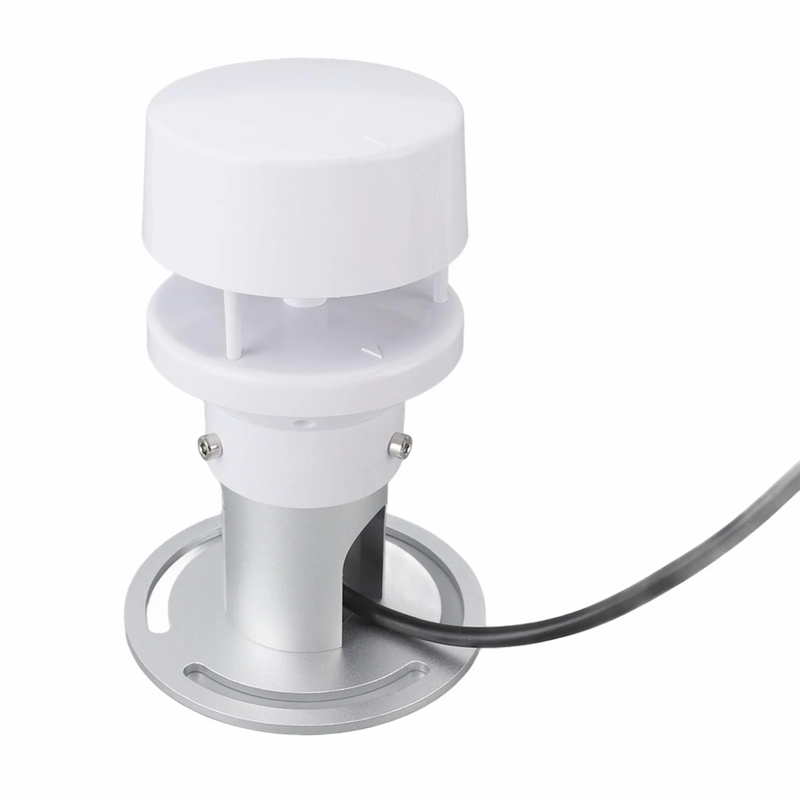 Acouto Sensor de Entorno Meteorológico, 5 en 1 RS485 para Monitoreo de Presión de Humedad, Temperatura y Velocidad del Viento para Agricultura e Industria
