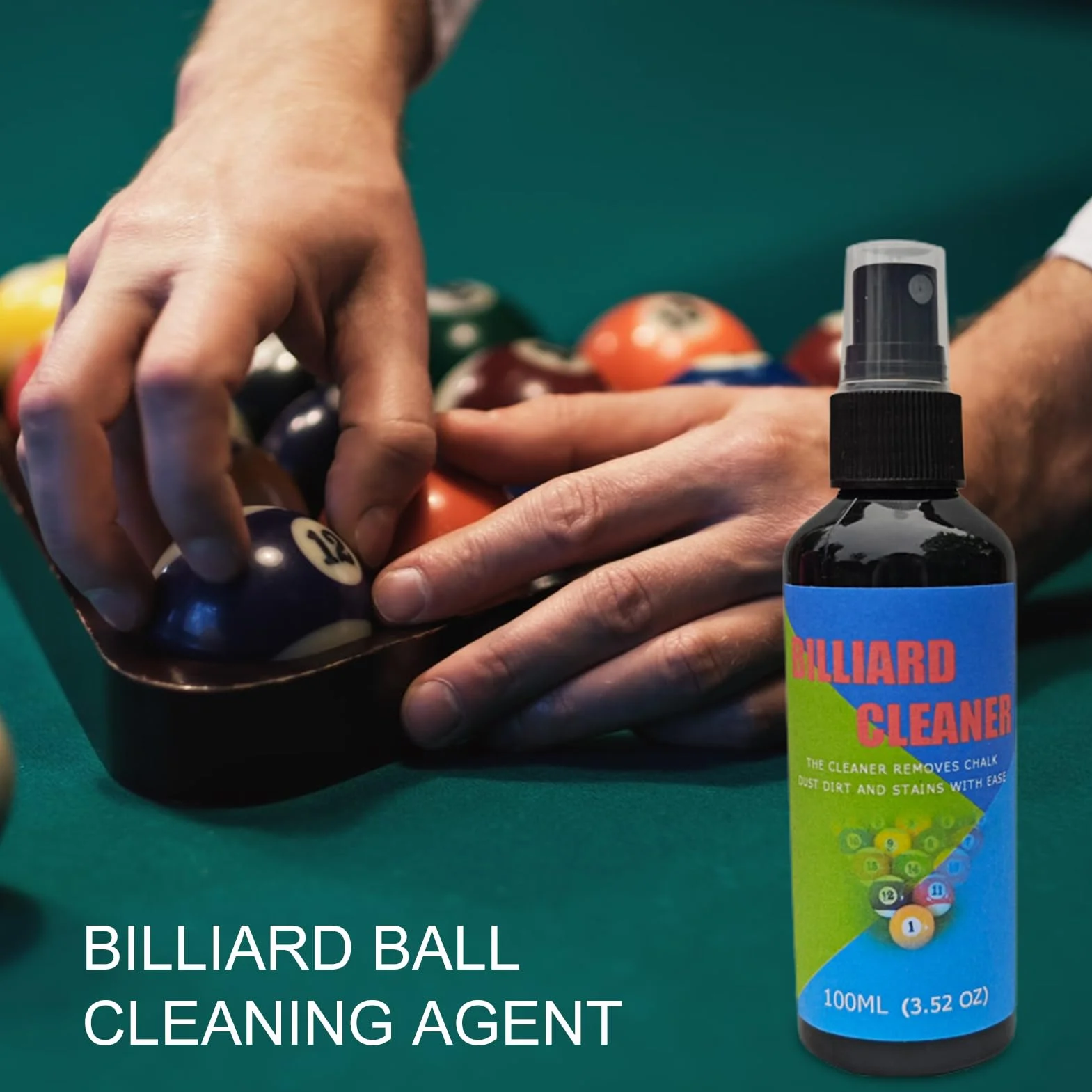 Limpiador de Bolas de Billar 100 ml Spray Pulido y Limpieza Profunda Mantenimiento