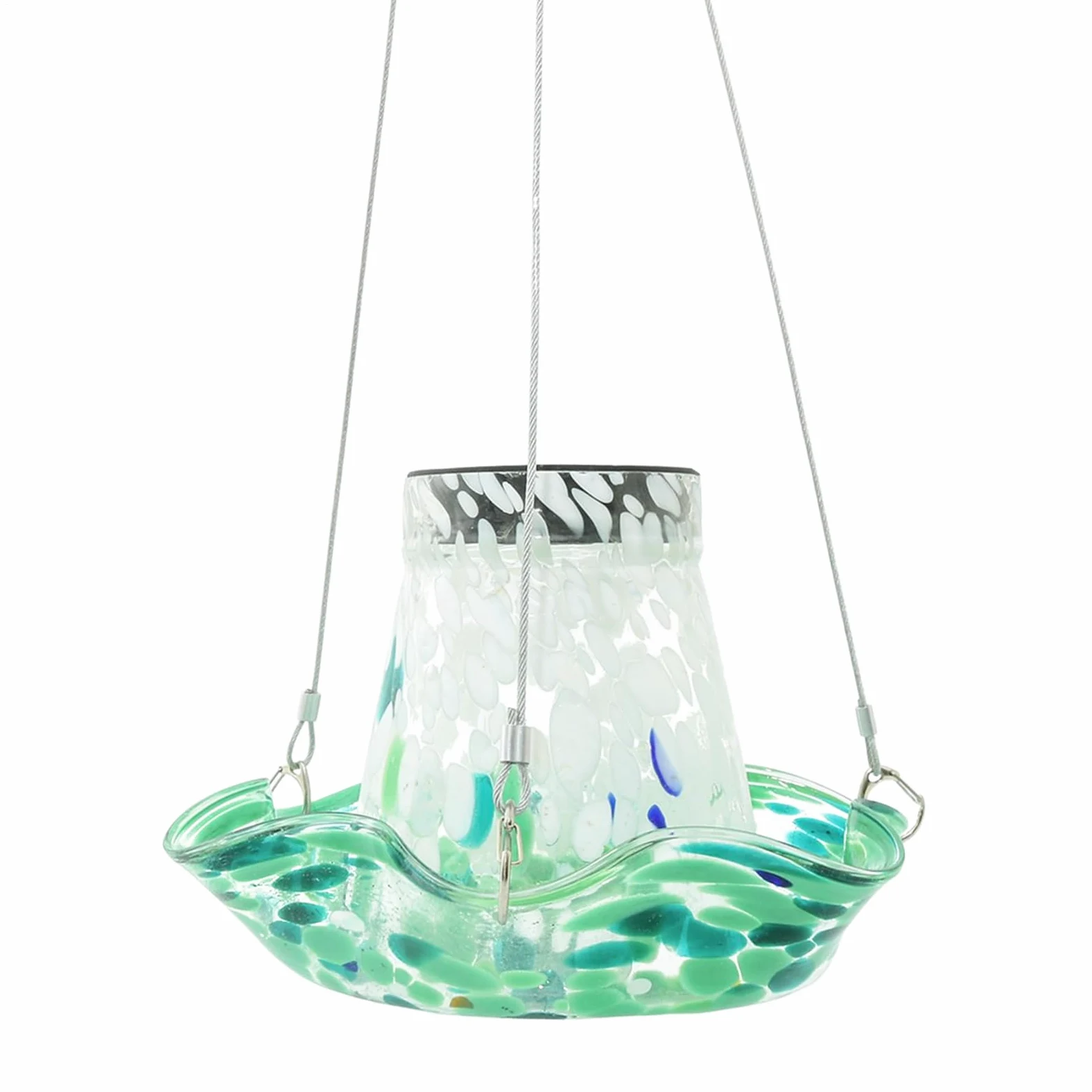 Bebederos para Colibríes Exteriores Alimentadores Solares para Exterior | Bebedero Antifugas Con Vidrio Decoración Jardín Y Patio Exterior