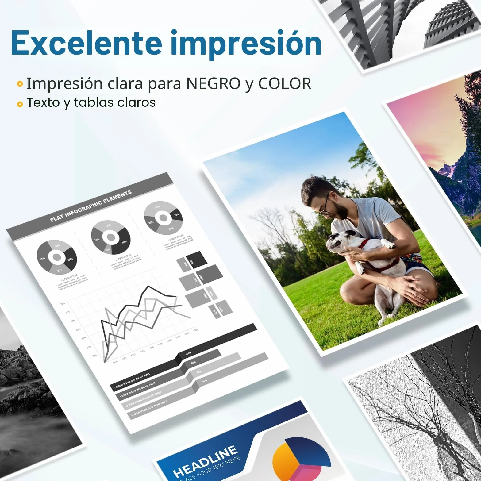 304XL Cartuchos Compatibles HP 304 para Envy 5000 Deskjet 3750 2630 (2 Negro)