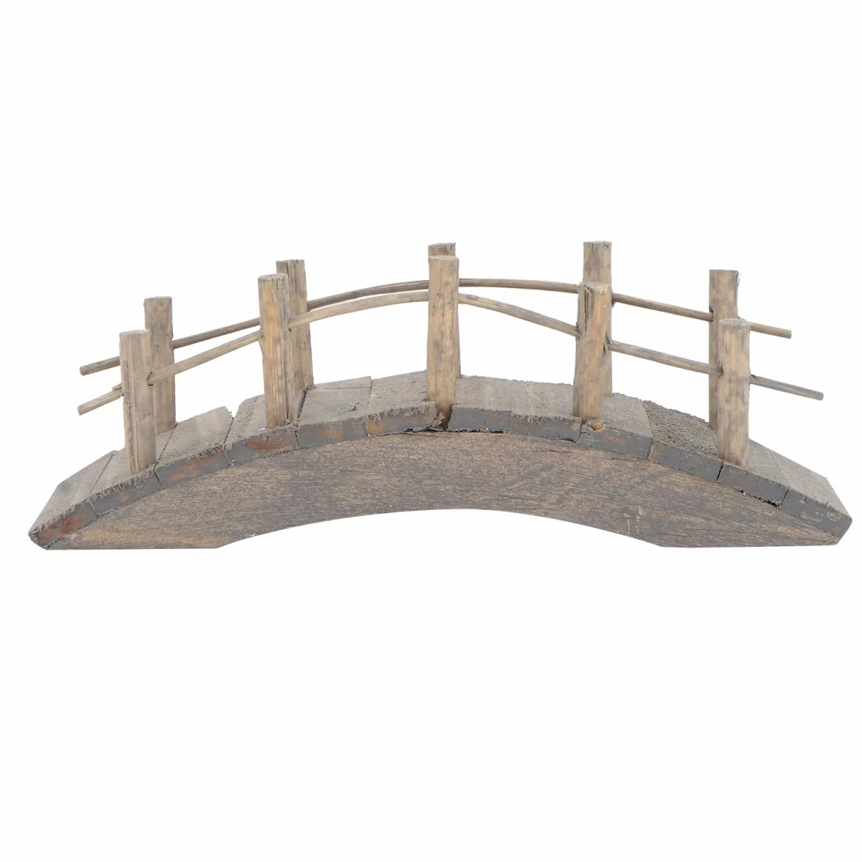 Hemoton Puente de Madera para jardín en Miniatura, diseño de Hada, 10 cm