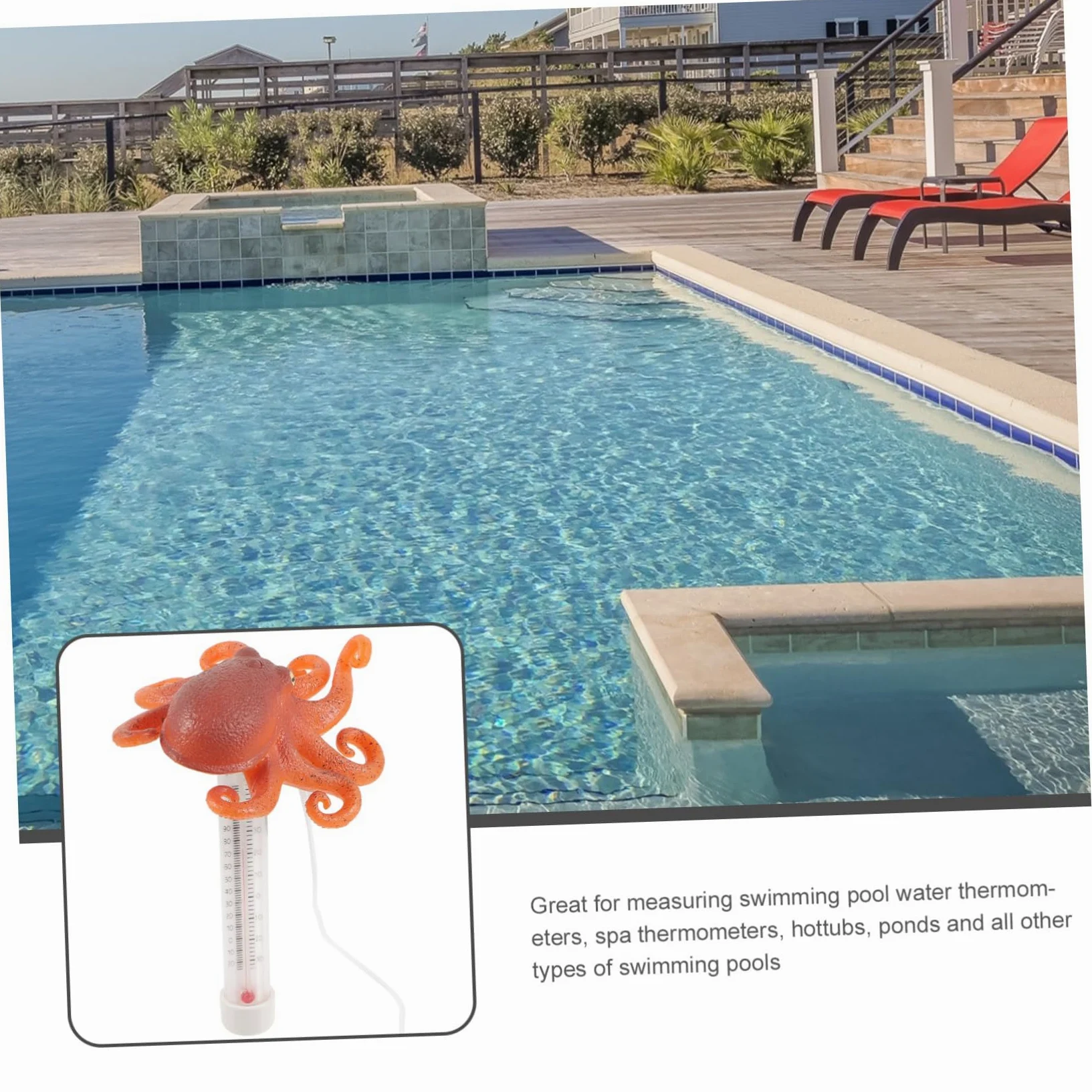 Sosoport 4 Piezas Termómetro Piscina Solar Temperatura Del Baño Agua Termostatos Piscina Flotante Medidor De Temperatura Volar Flotadores De Piscina Clima Termostato De Nido El Plastico