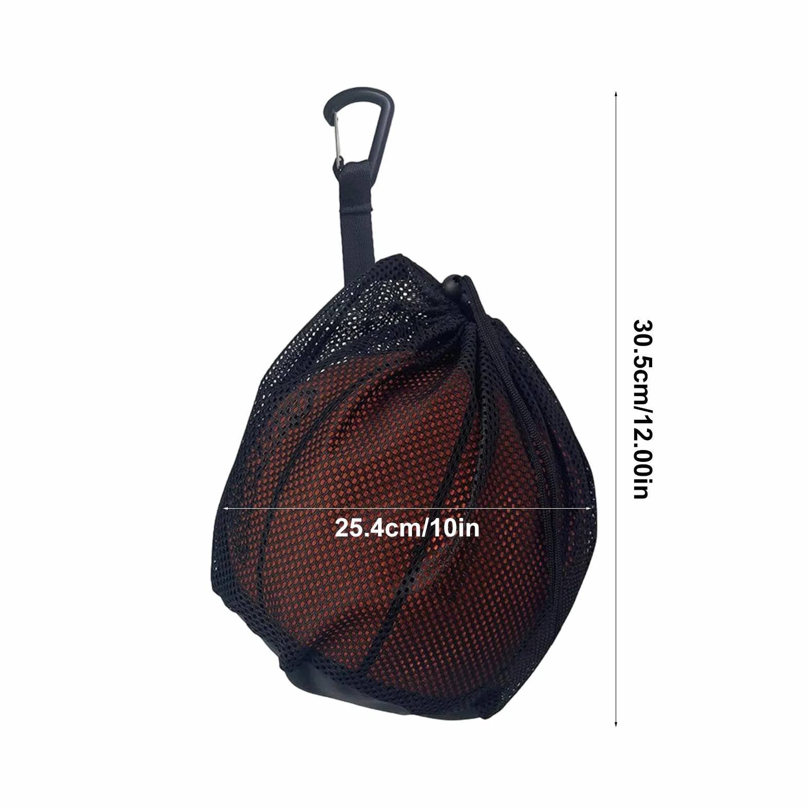 Bolsa de red de almacenamiento de baloncesto - Bolsa de transporte de bolas de red, voleibol