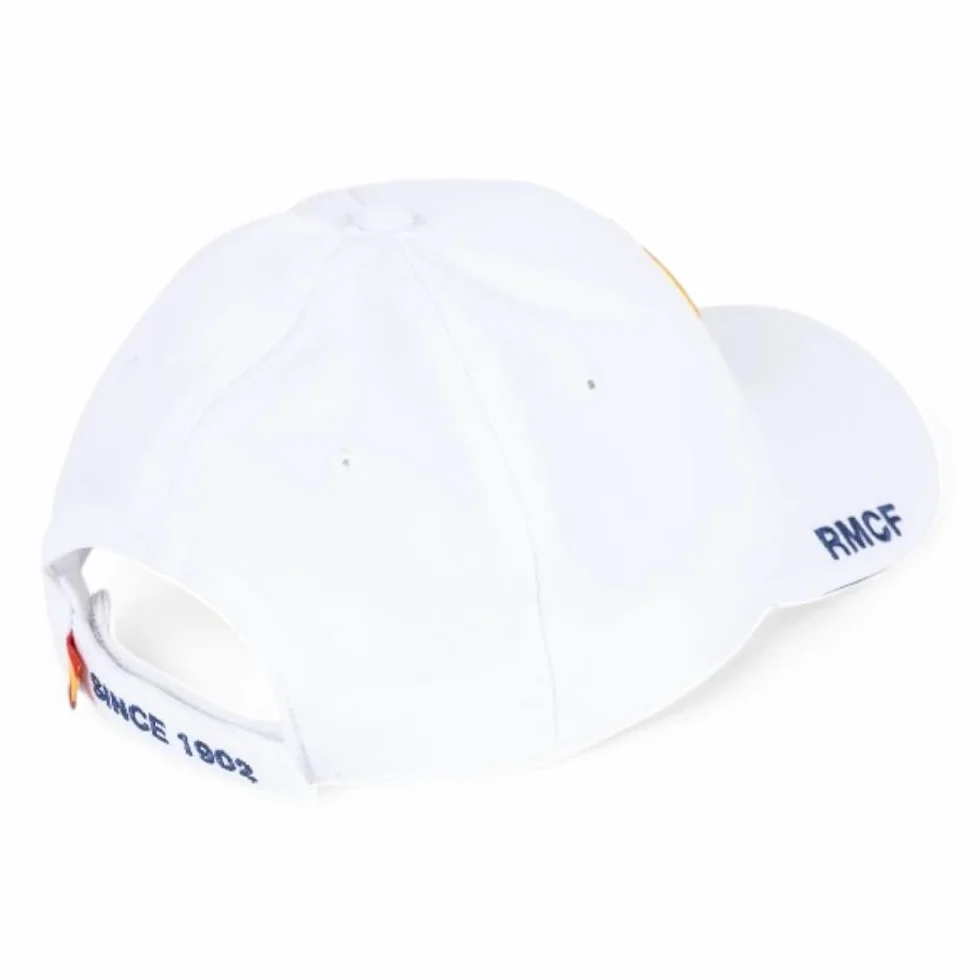 Real Madrid Gorra 1ª EQUIP-17 Nº3 Talla Adulto Ajustable Blanco