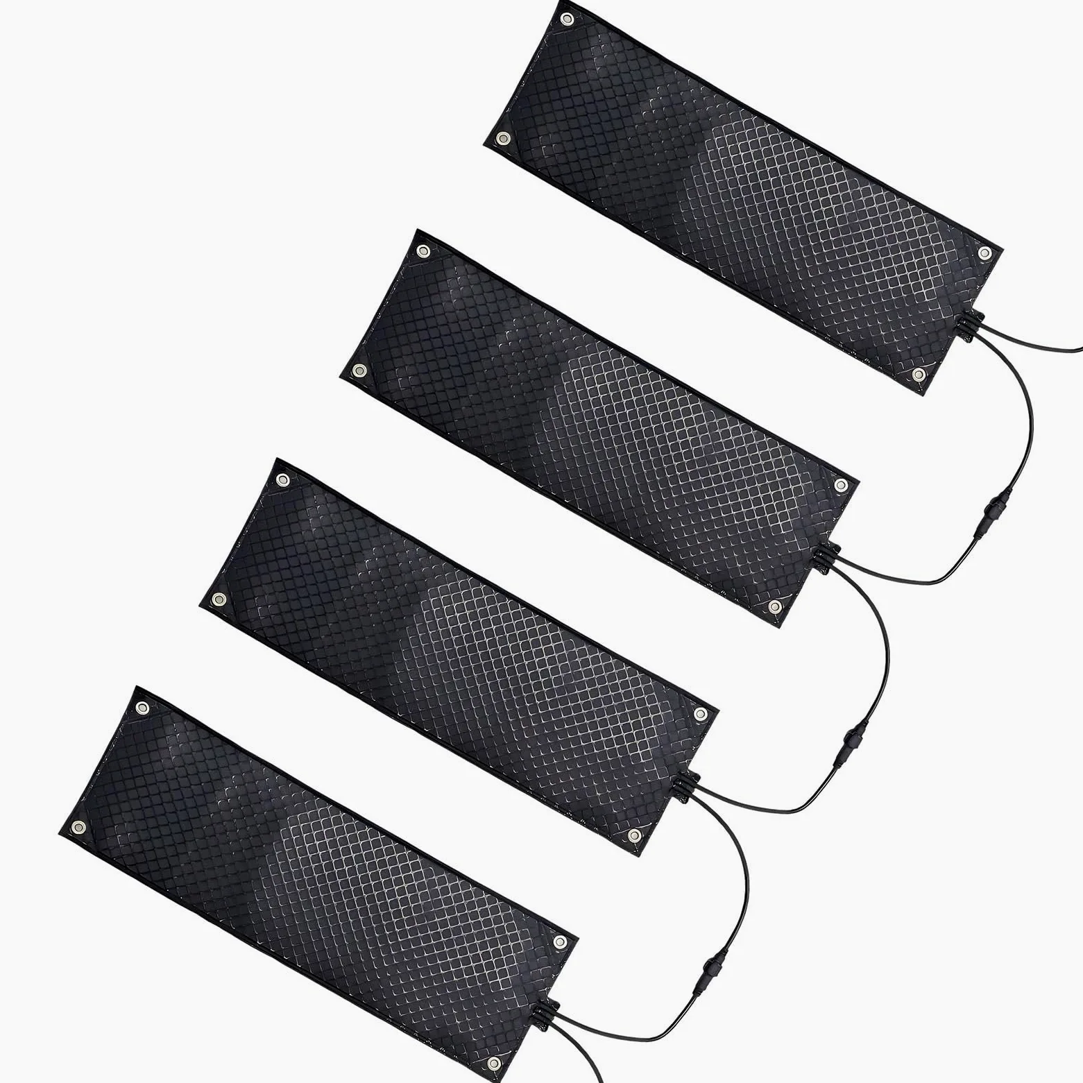 Alfombra Calefactora 4PCS para Evitar Hielo en Escaleras,Entradas y Techos,para Derretir Nieve y Hielo,PVC Alfombras Calefactoras con Textura Antideslizante 4pcs-14 * 118in/36 * 300cm