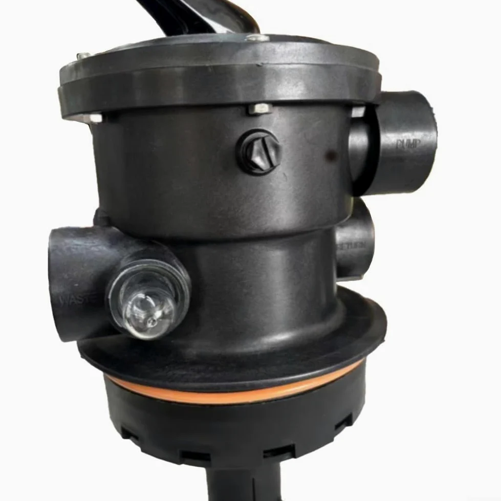 Válvula multipuerto para Hayward SP0714T para variflo, montaje superior de 7 posiciones para filtro de arena serie Pro/VL, acero inoxidable con vidrio de visión