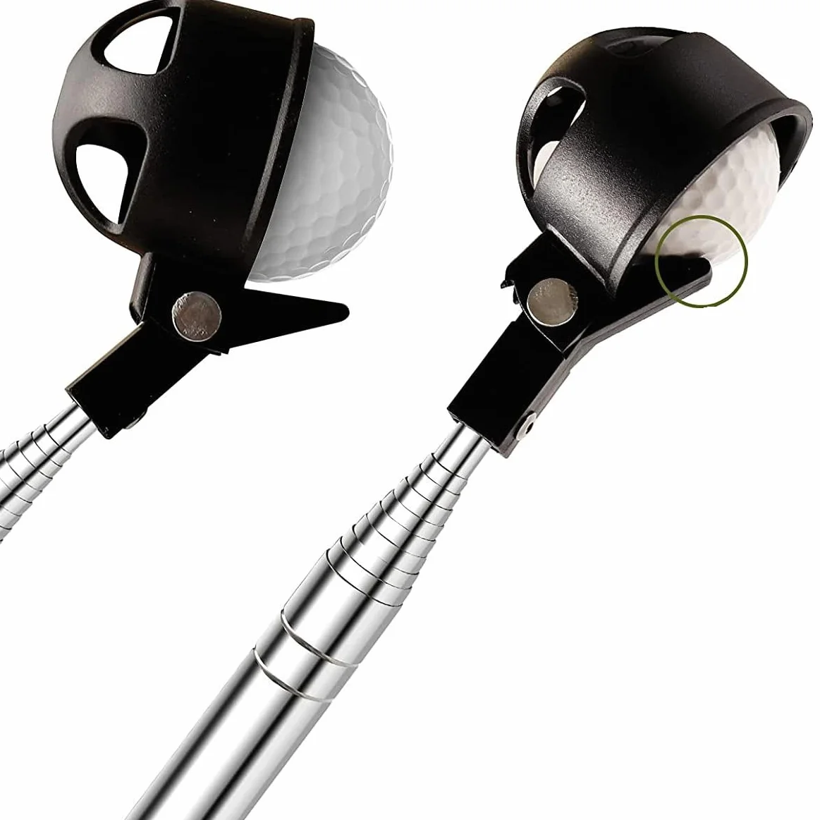 TP15 Recogedor de pelotas de golf extensible 45 cm a 2 m acero inoxidable 304
