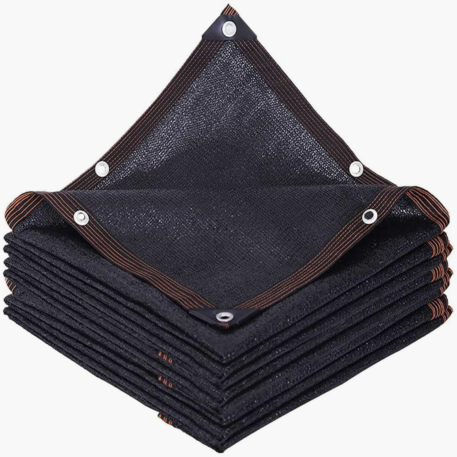 Tela de sombra 80 % negra, 2 x 4 m, malla de protección UV con ojales, tela transpirable para exteriores, patio, piscina, jardín, red de bloqueo solar