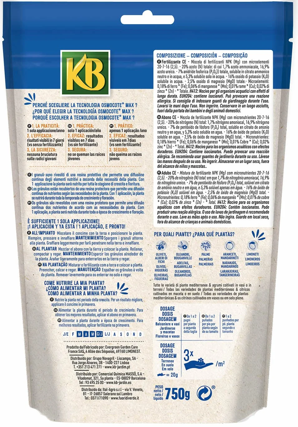 KB Abono Osmocote® Cítricos 750g