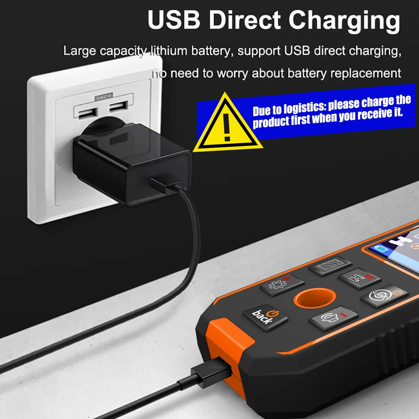 Localizador de línea profesional, multifuncional, detector de escáner de pared, detector para madera, metales, metales no ferrosos, cables, con indicador acústico y visual