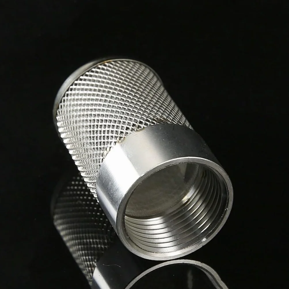 Filtro de manguera de agua en línea de acero inoxidable, rosca hembra de 1/2", 3/4", 1" for riego de jardines y bombas de acuario(1/2inch)