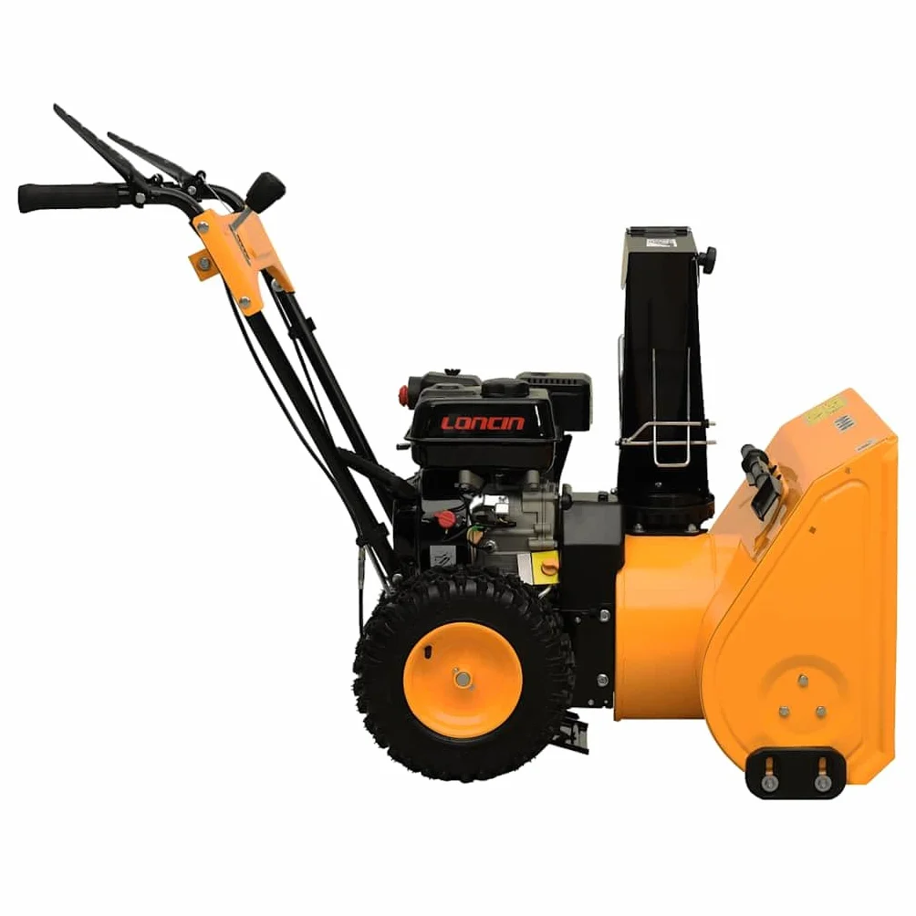 vidaXL Máquina Quitanieves Entradas Vehículos Aceras Superficies Pavimentadas Eléctrica Bajas Temperaturas 6,5 HP Amarillo y Negro