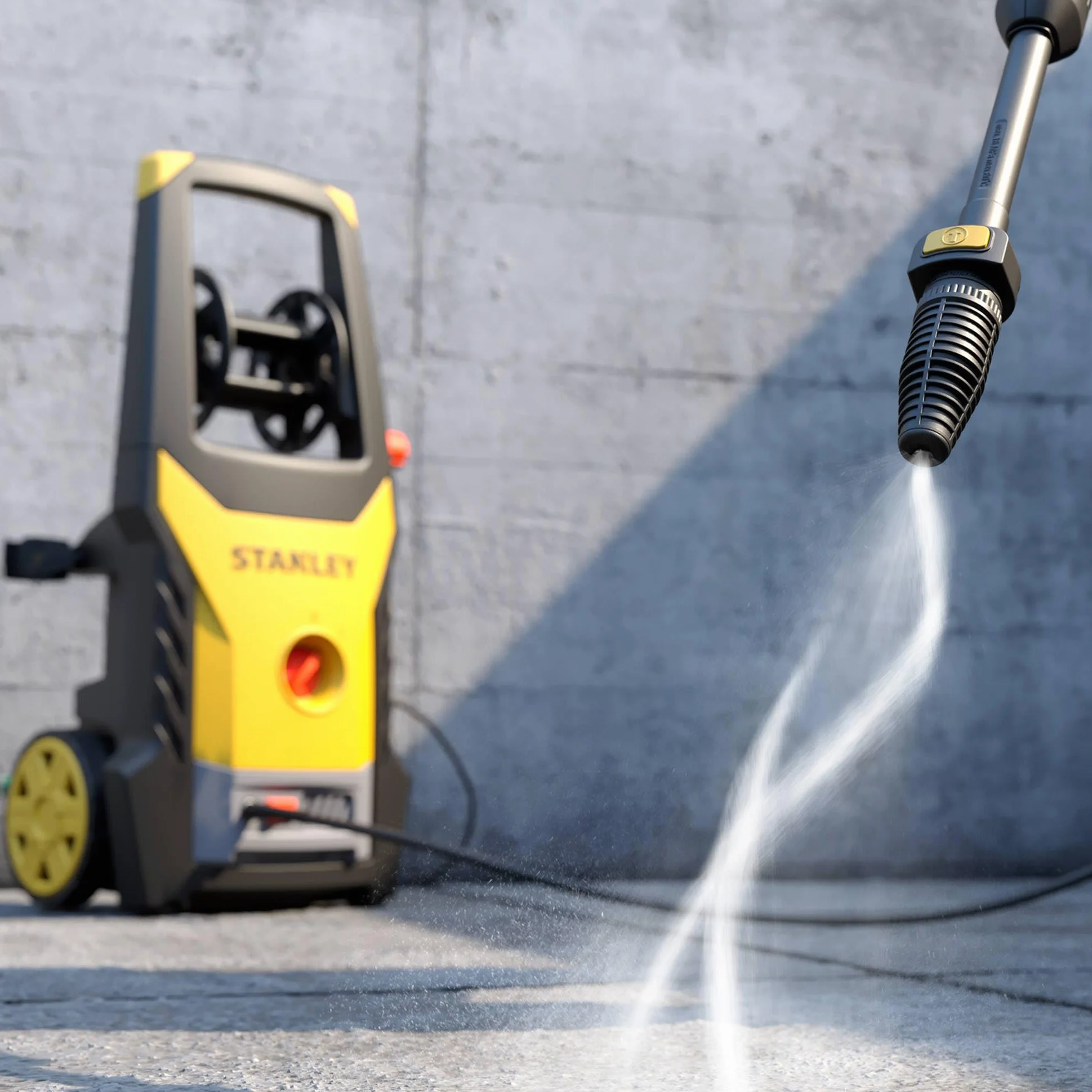 Stanley Hidrolimpiadora SXPW19BX | Alta Presión | para Automóviles Y Superficies Externas | con Limpiadora de Superficies y Cepillo Fijo | Presión máx. 150 Bar | Caudal máx. 440 l/h | Consumo 1900 W