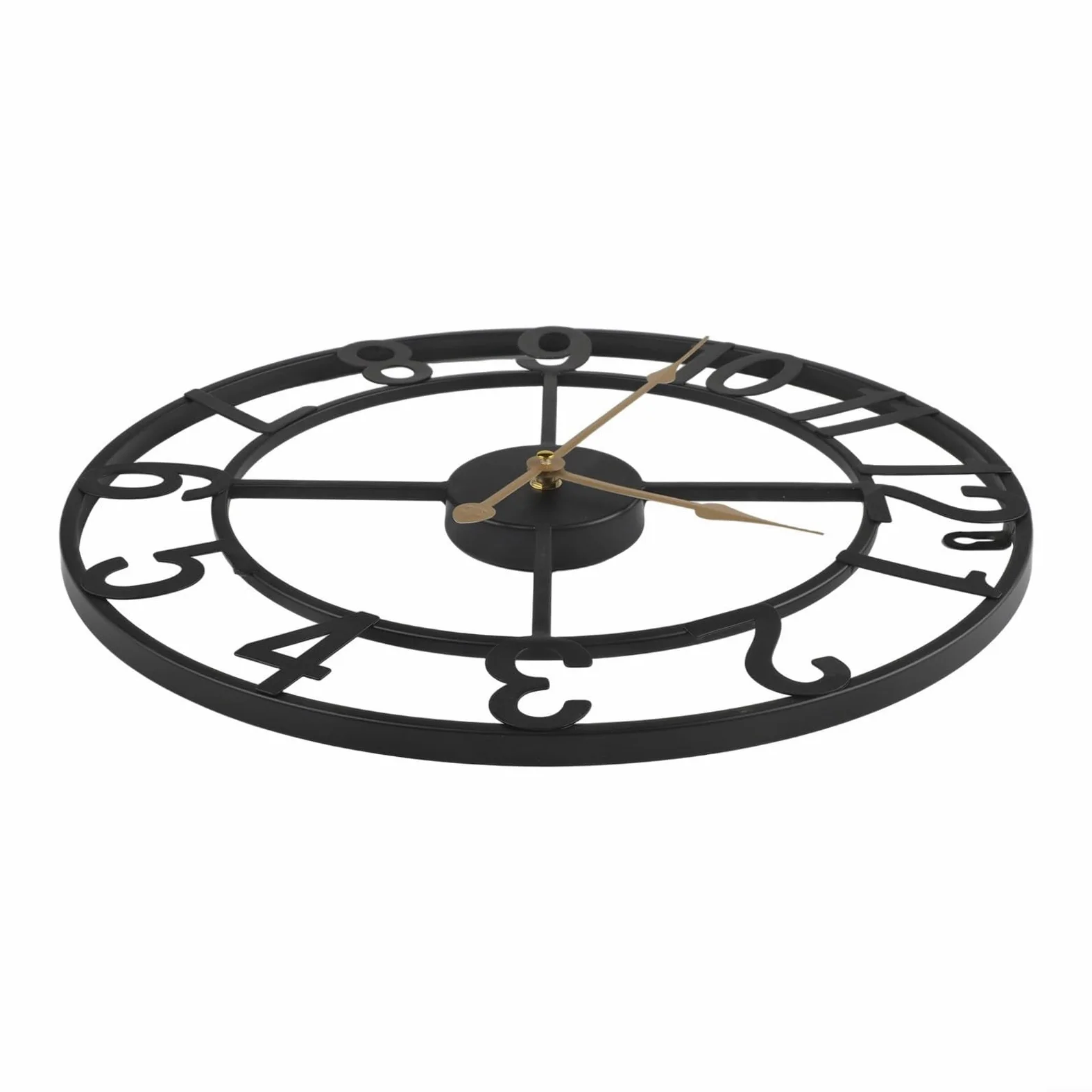 Reloj de pared de metal vintage 34 cm 40 cm para exteriores jardín grande redondo decorativo patio