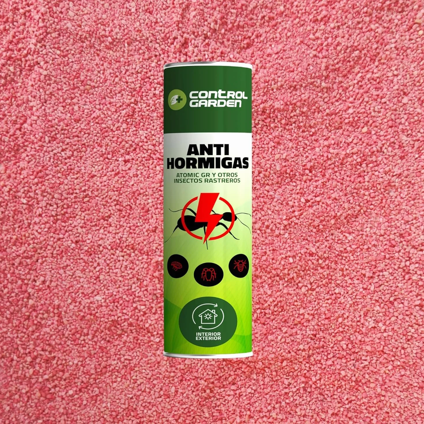 CONTROL GARDEN Pack AntiHormigas Talquera 600 GR + Spray 750 ML | Solución Definitiva Elimina Hormigas, Hormigueros y Colonias | Apto Interior y Exterior | Chinches, Cucarachas e Insectos Rastreros