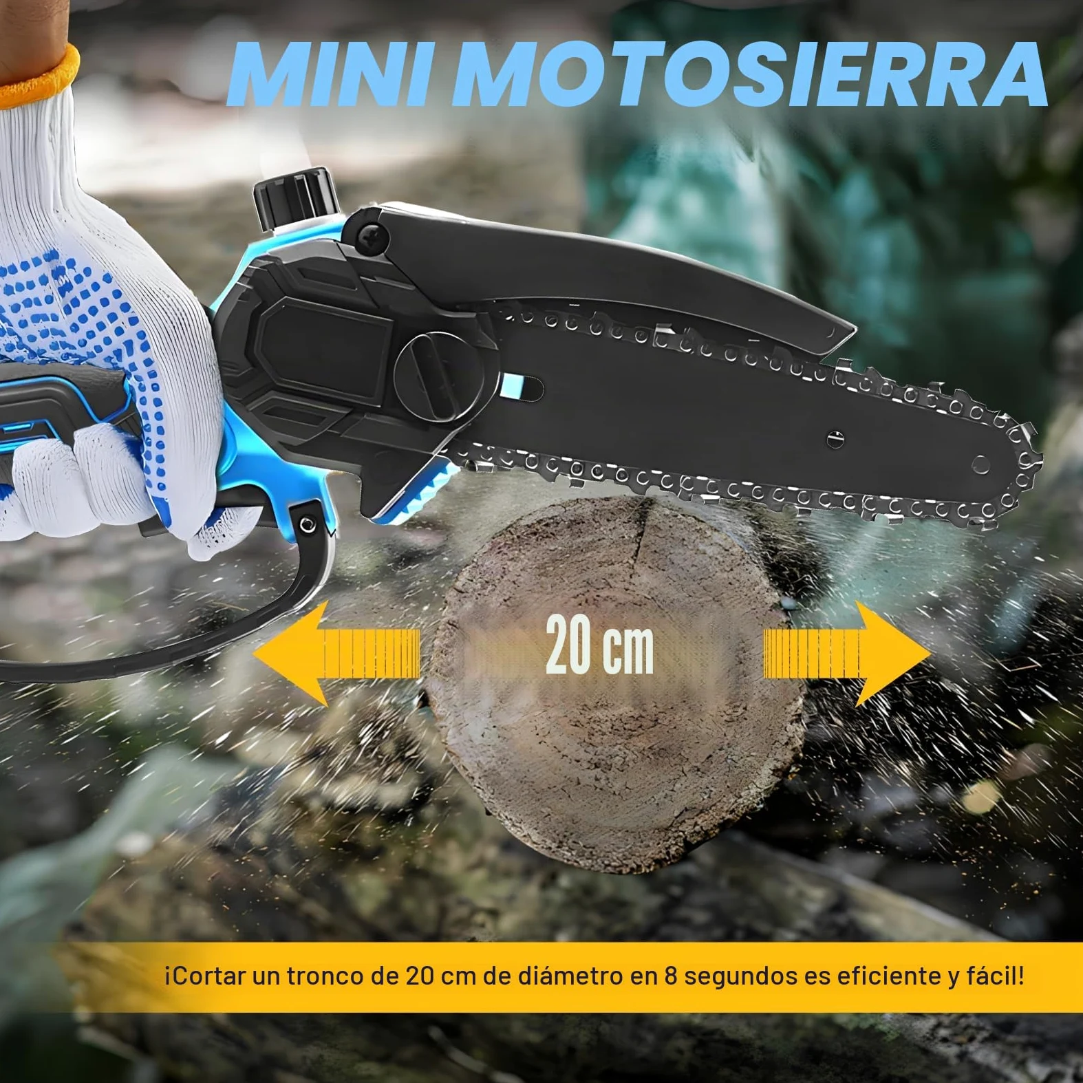 Tijeras De Podar Eléctricas Kit Motosierra Batería 48V 2000mah Con Cadena