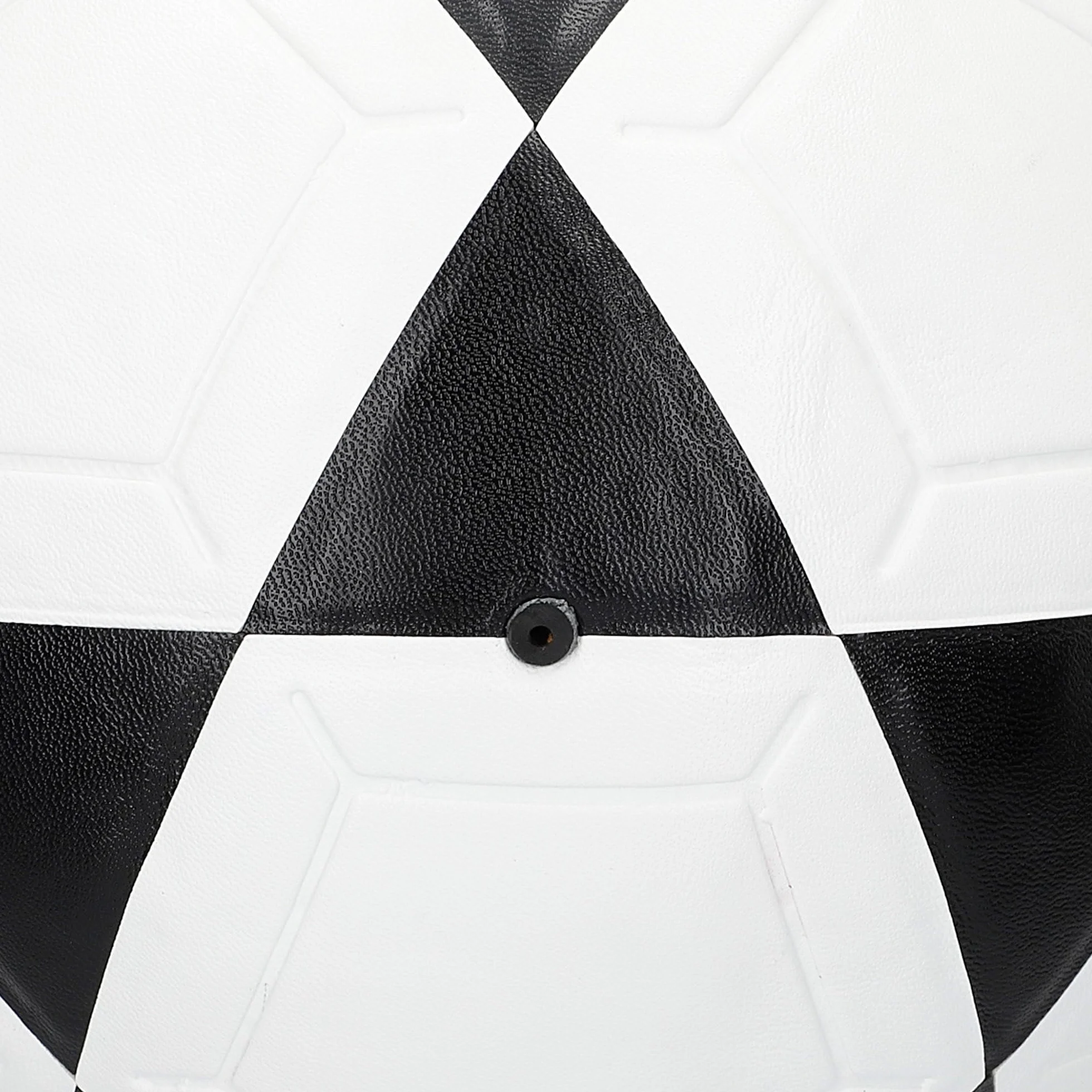 AKTIVE Balón de fútbol PVC 360-380g D20 cm Talla 4 Blanco y Negro Resistente Duradero Entrenamiento Aire Libre