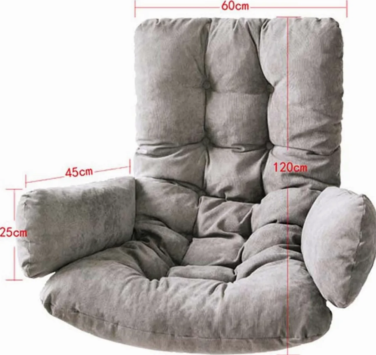 Cojín para Sillón Colgante Columpio Asiento Lavable (Marrón)