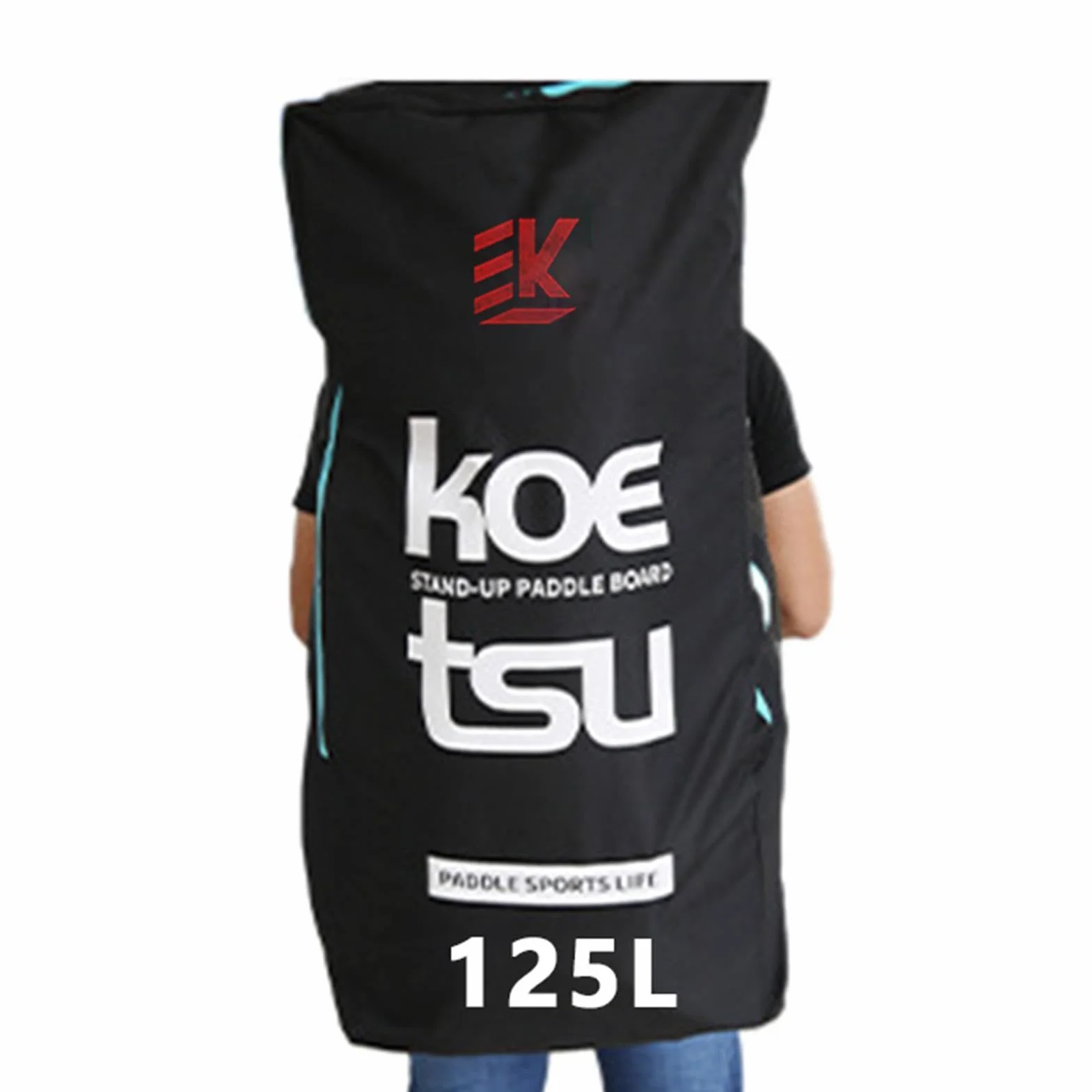 Bolsa para Tabla Paddle 125L, Impermeable Oxford, Cubierta Acolchada de Espuma para Surf y Kayak