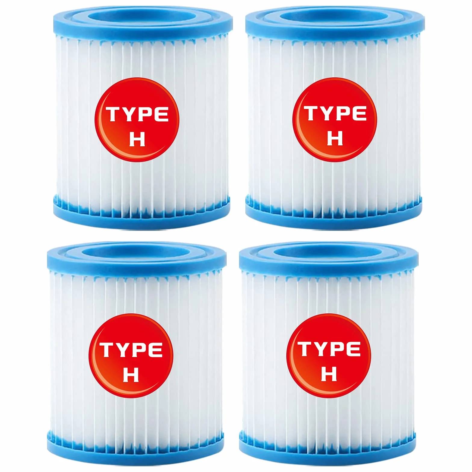 for Intex Pool Cartucho de Filtro Tipo H 29007 para Filtro Bombas 28601, 28602 (4 PCS)