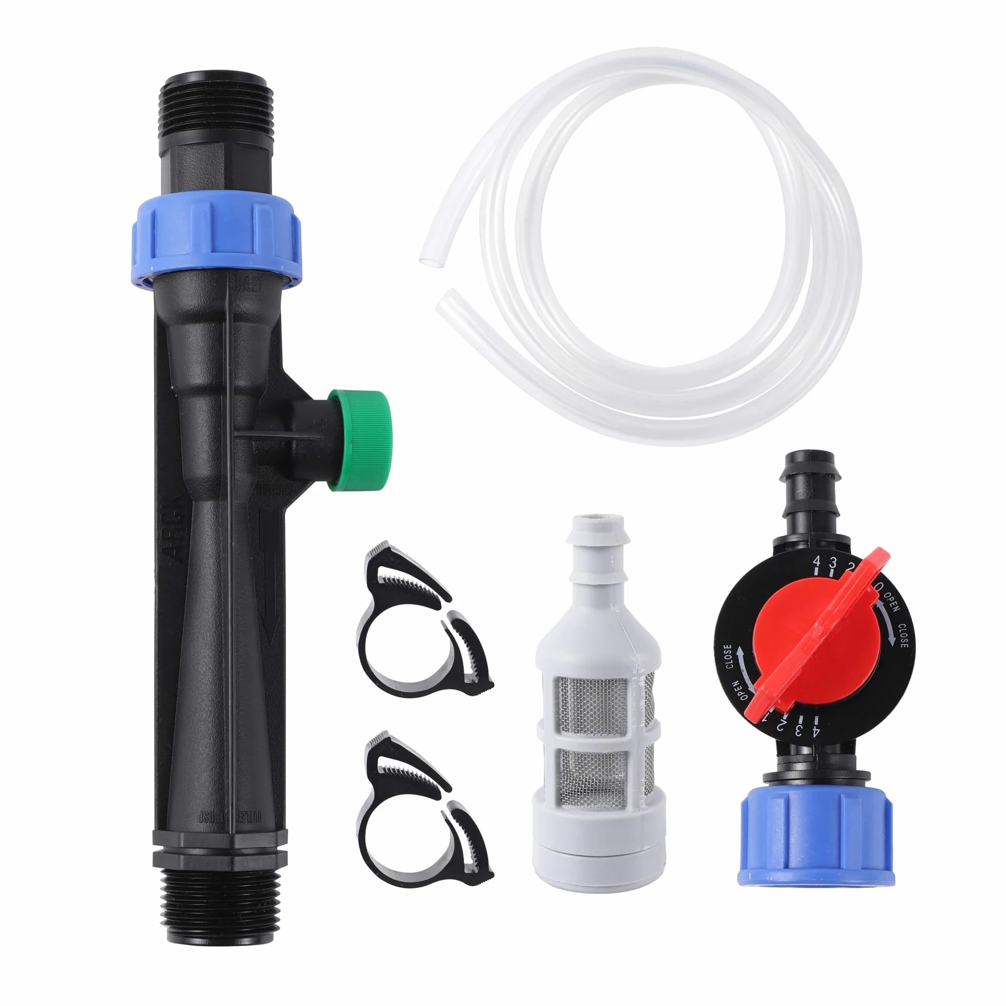 Aplicador de Fertilizantes Venturi 1", 1,5" y 2", inyector for riego Jardines, automático, Mezclador(2inch Kit)