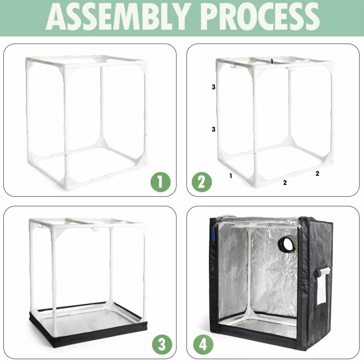 Tienda de Cultivo pequeña para jardín Interior AeroGarden, Mini Tienda de Cultivo para Sistema de Cultivo hidropónico, recinto de protección para jardín de Hierbas de Interior: 18.9 x 13.8 x