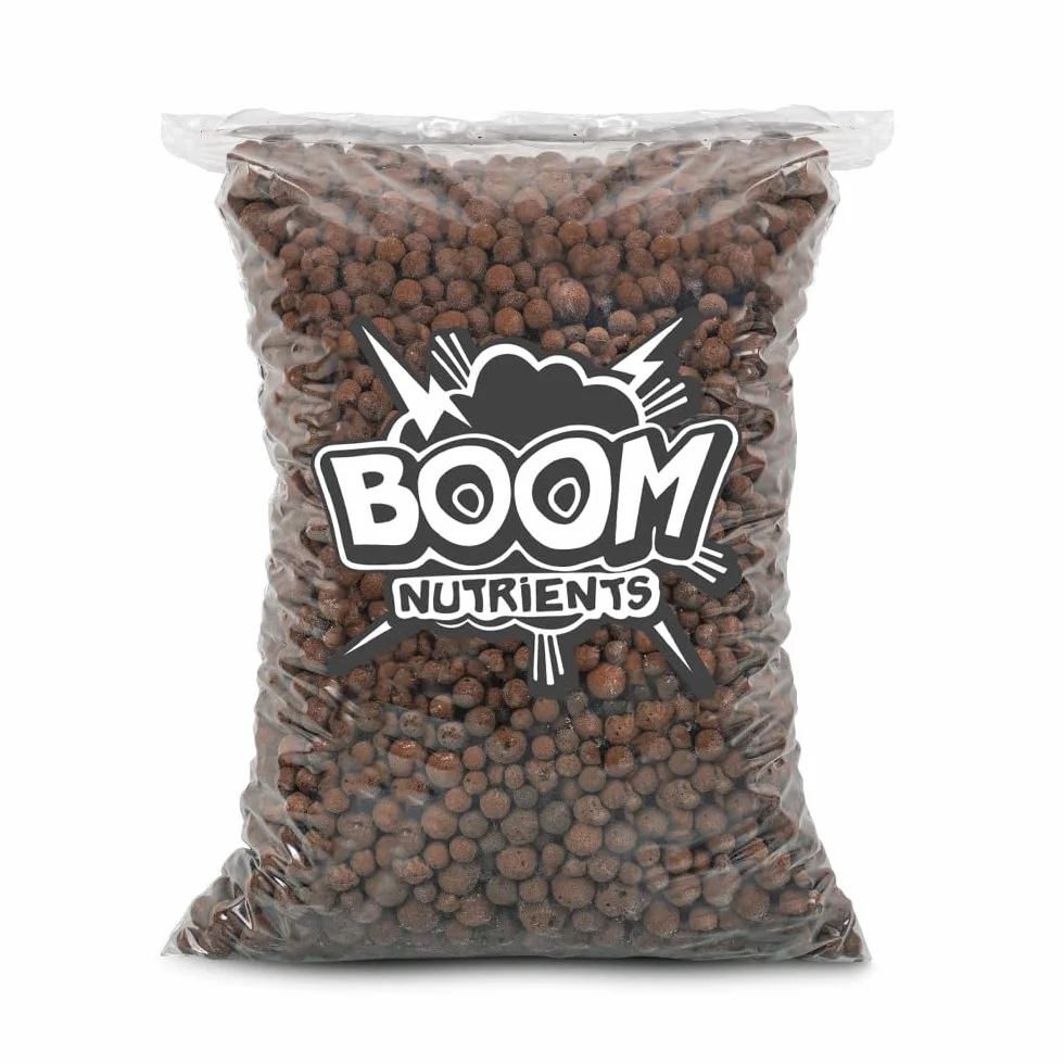 Arcilla Expandida Boom Nutrients 6 L – Bolas de Arcilla para Drenaje, Aireación y Cultivo Hidropónico – Sustrato Inerte para Plantas, Macetas y Jardinería