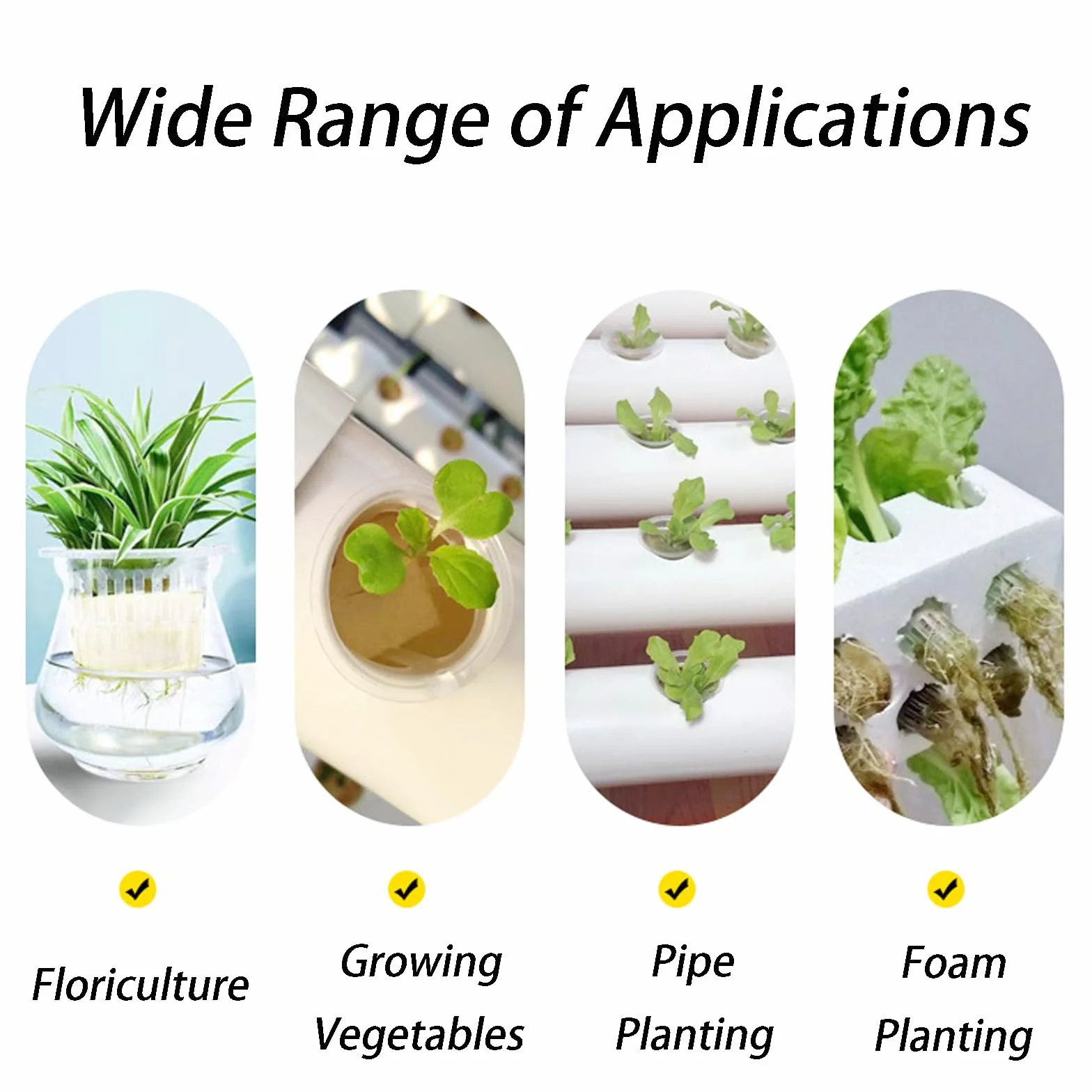 50 Piezas 32 * 30mm Esponja Hidropónica, Soilless Hydroponics, Plantar Herramientas de Esponja, Esponjas Hidropónicas Sin Tierra, para Cultivar Hortalizas y Flores