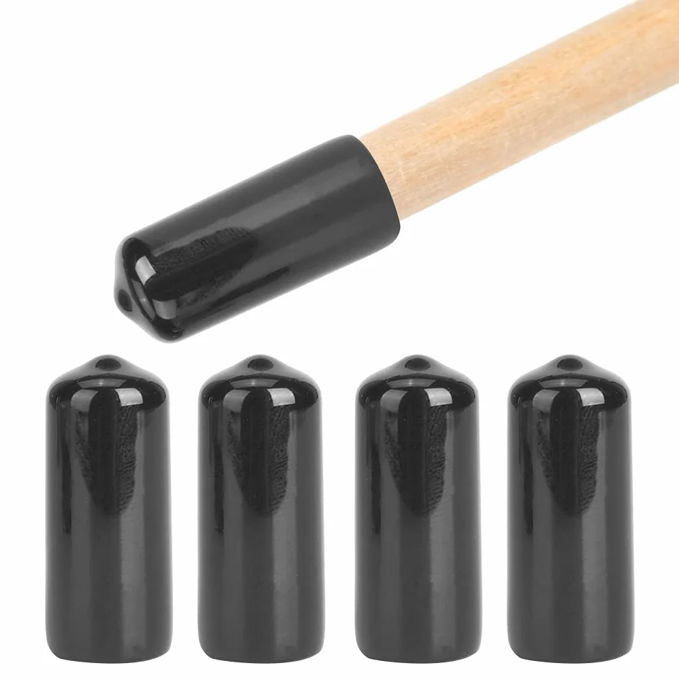 KIMISS Protector de Punta de Taco de Billar, Cubiertas de Goma Duradera, 13 mm, 2 Piezas