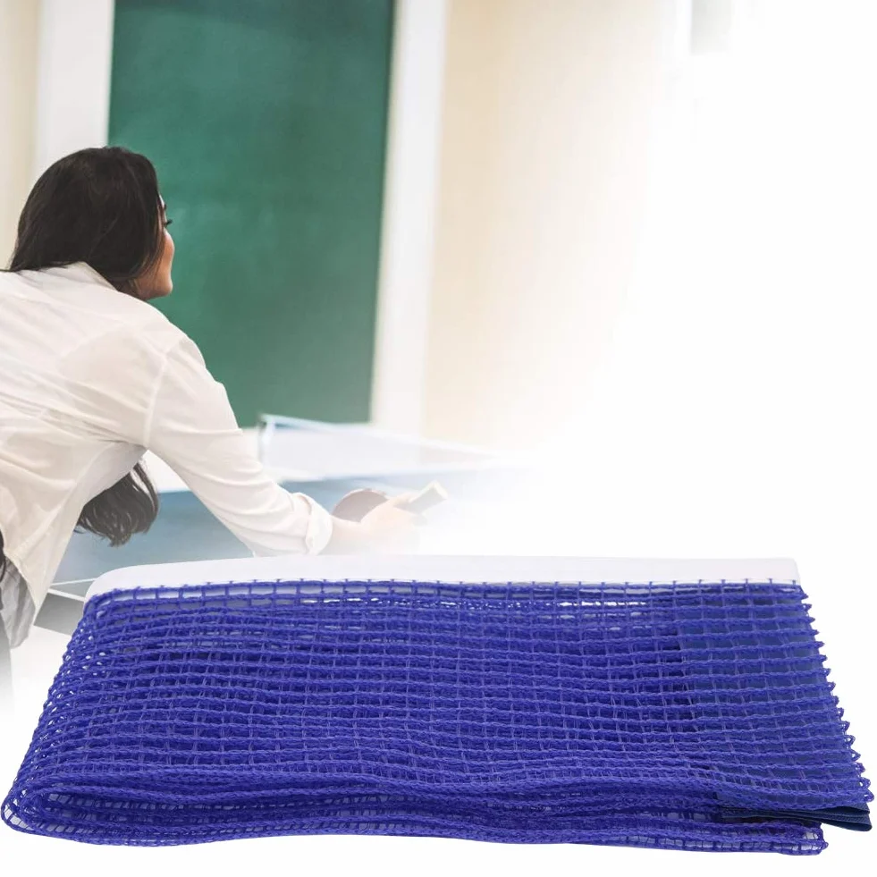 Keenso Red de Mesa de Tenis con Soporte de fijación, Portátil de Poliéster Accesorios de Recambio Deportivos