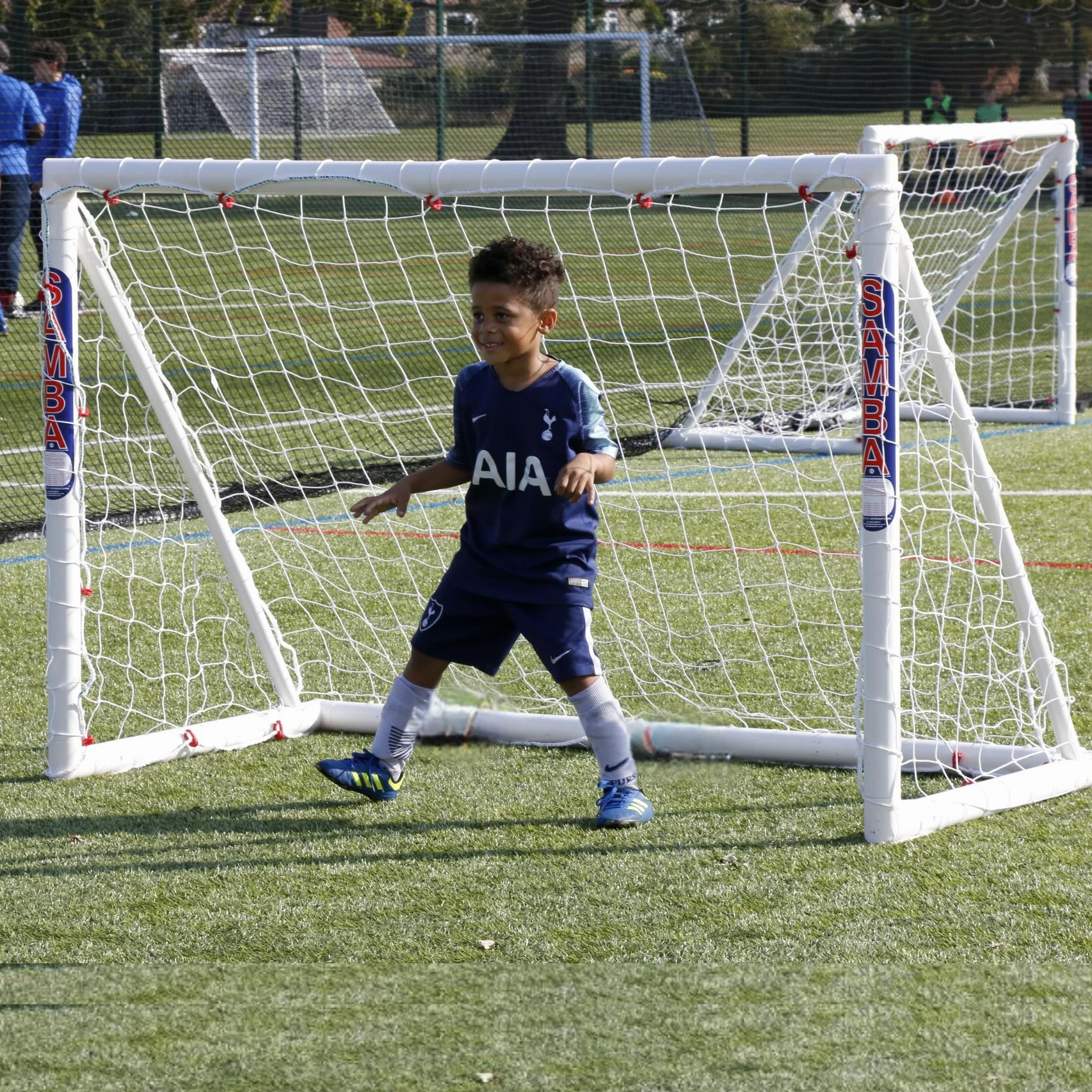 Samba 6ft x 4ft Locking Goal Portable Garden Football Goal Posts White