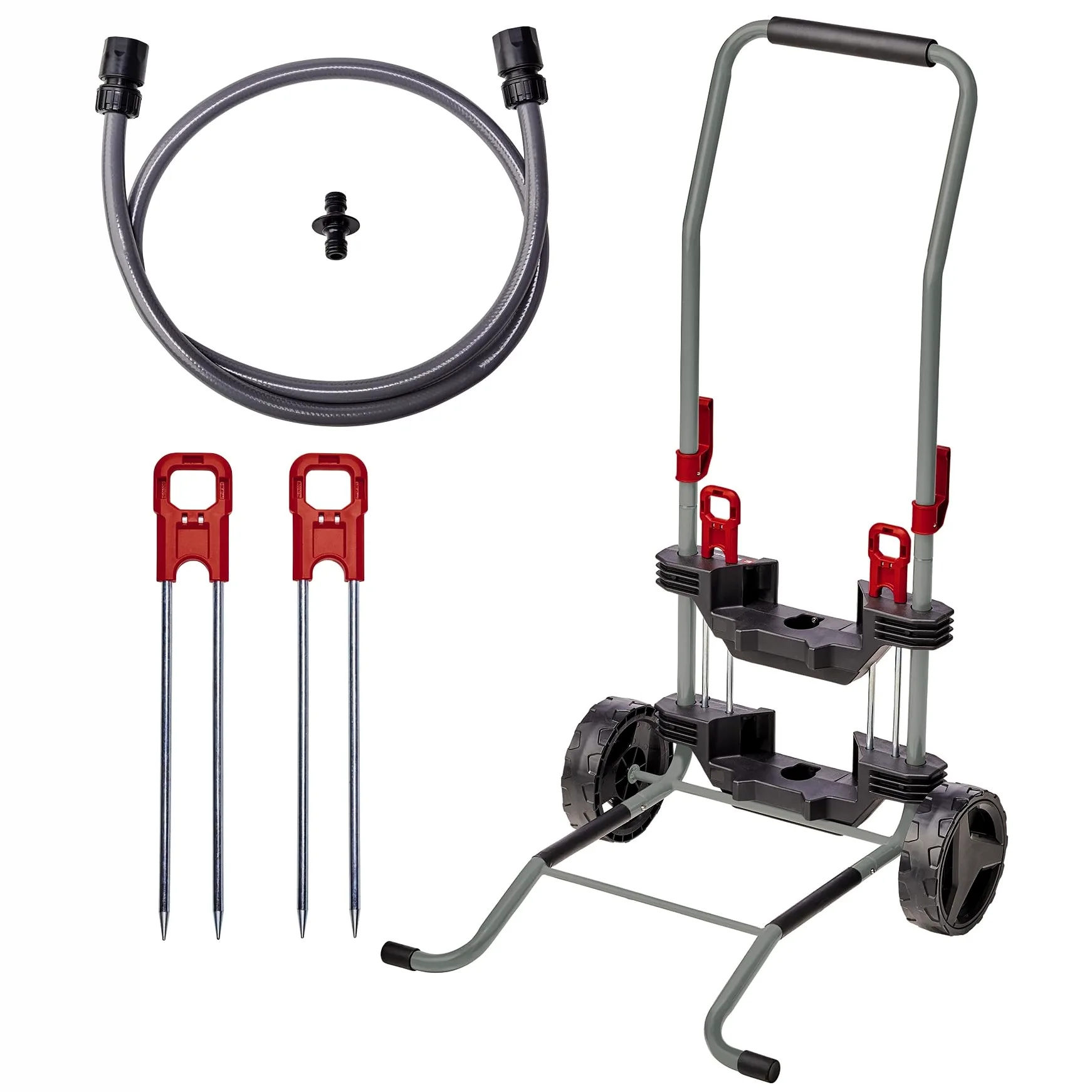 Einhell Original Carro de Transporte y Manguera | para GE-HR 18/30 Li, GE-HR 18/30 WH Li, GE-HR 18/30-1 Li, GE-HR 18/30-1 Li WH | Bolsa de basura | Pica de tierra