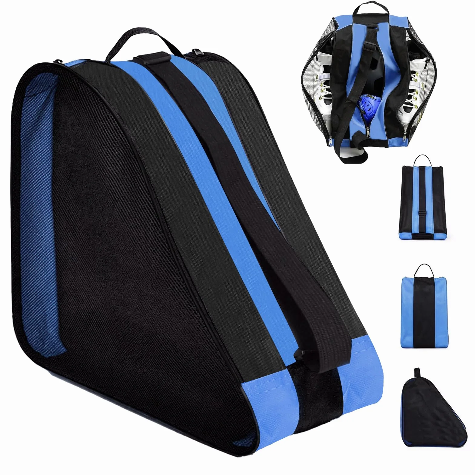 Bolsa para patines de hielo con correa ajustable para niños