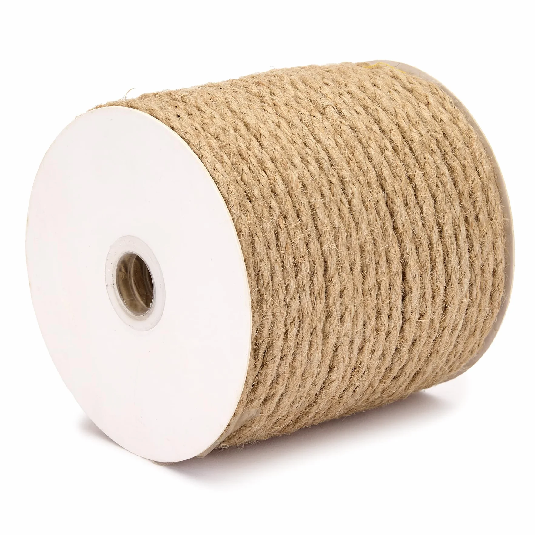 Cuerda de Yute Natural tosada 4 mm de Longitud 40 m, Cuerda para Manualidades, jardinería, decoración y artesanía
