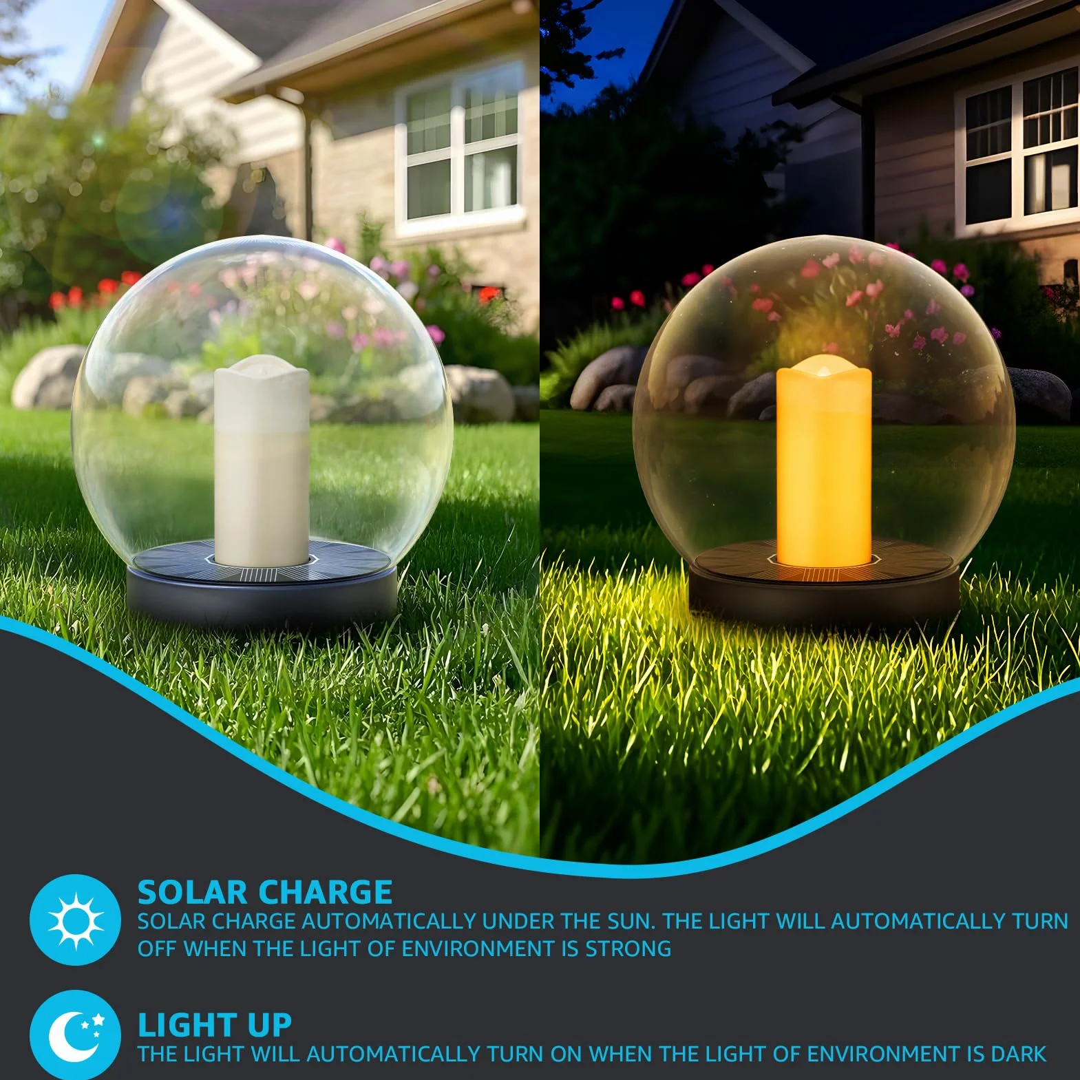 Luces solares flotantes para piscina, con energía solar, velas flotantes, luces de llama parpadeante, para exteriores, impermeables, IP66, para estanque, jardín, fiesta, piscina, decoración, paquete
