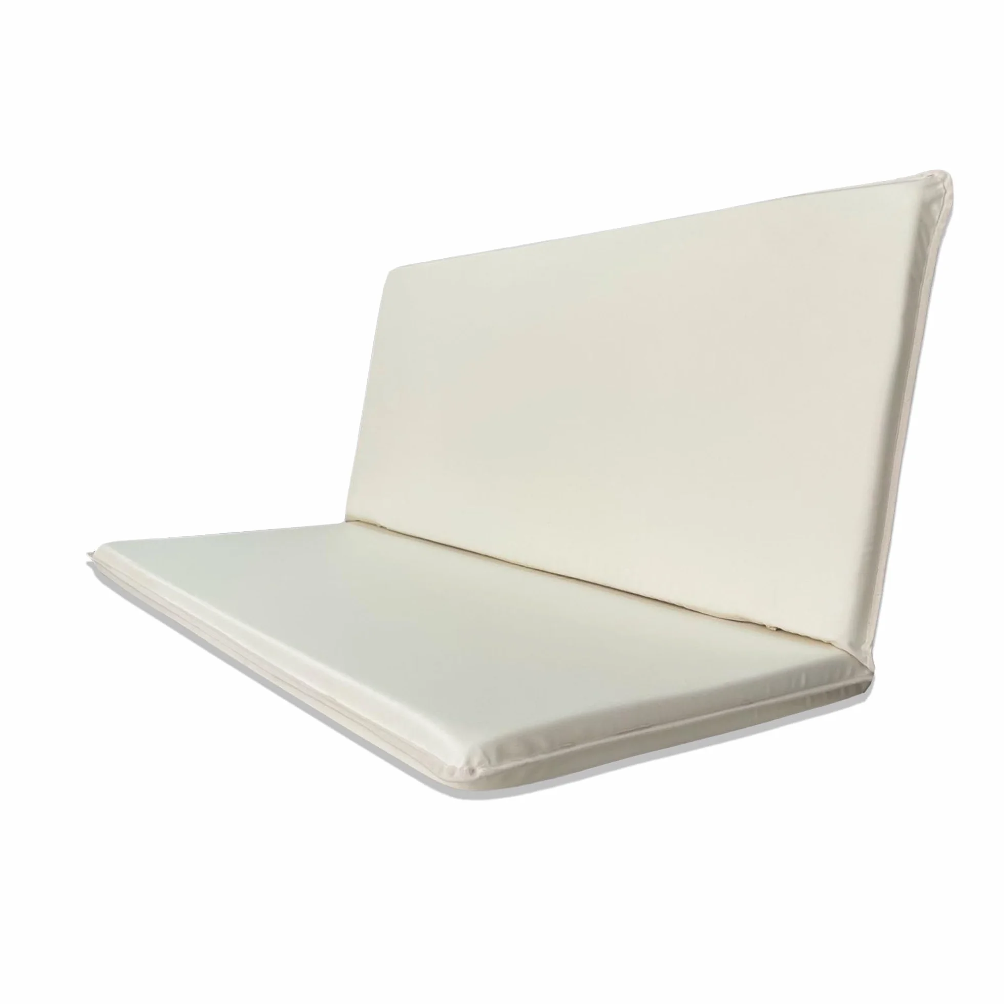 Il Tuo Artigiano Design Cojín impermeable para balancín de jardín de 3 plazas – Colchón para balancín de jardín, fabricado en Italia, resistente a los rayos UV (crema, 3 plazas plus – 155 x 55 cm)