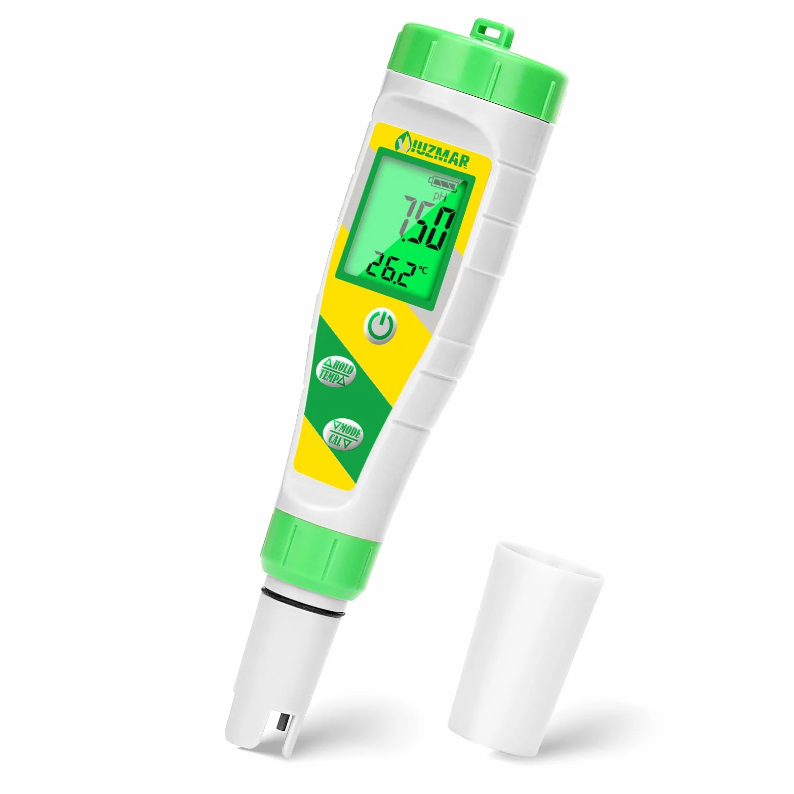 UIUZMAR Medidor de pH y Sal Piscina Salina, Test de Salinidad para Piscinas, Pantalla Digital 5 en 1, Medidor de pH TDS EC Salinidad Temperatura Para Piscina, Hidropónico, Acuario, Agua Potable, Spa