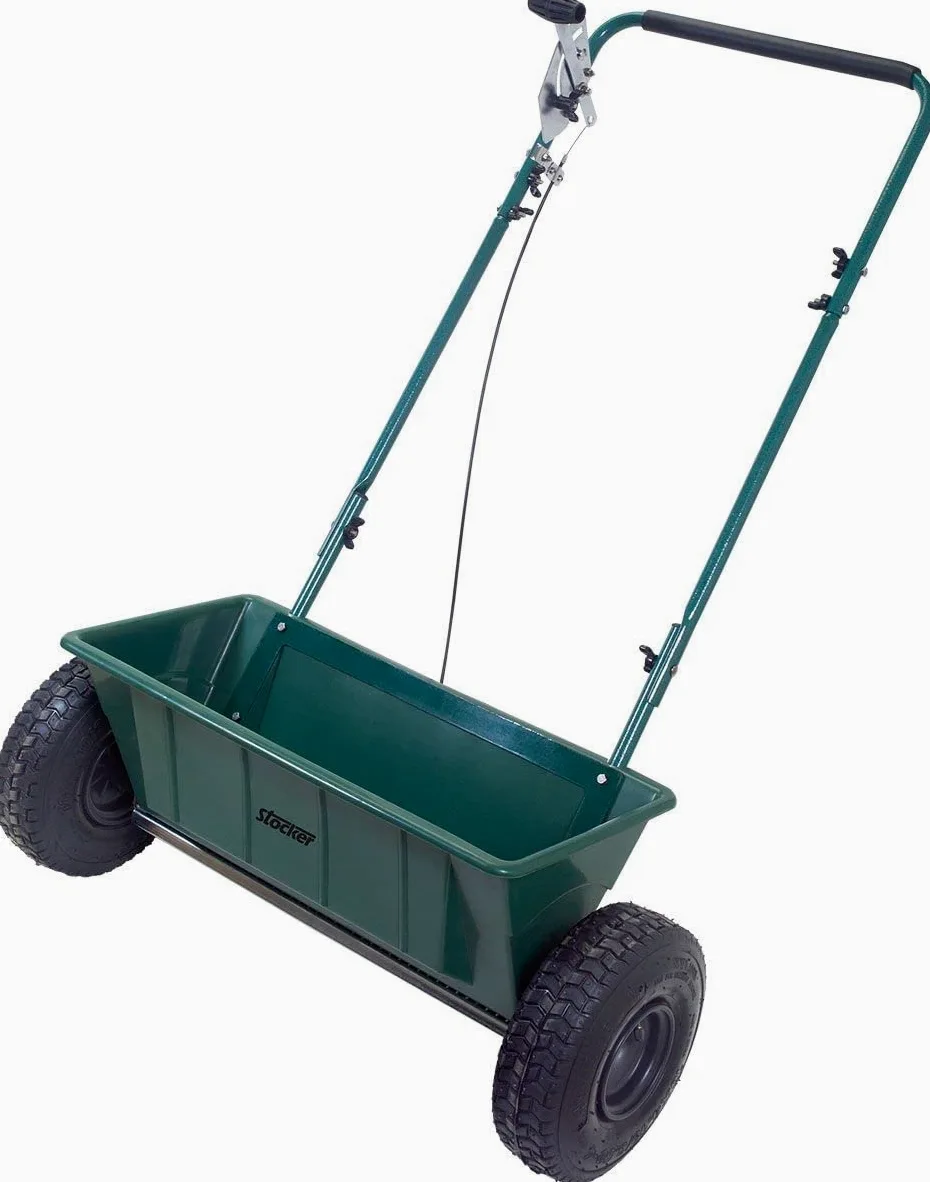 Stocker - Carro profesional esparcidor de abono para jardín, 27 kg