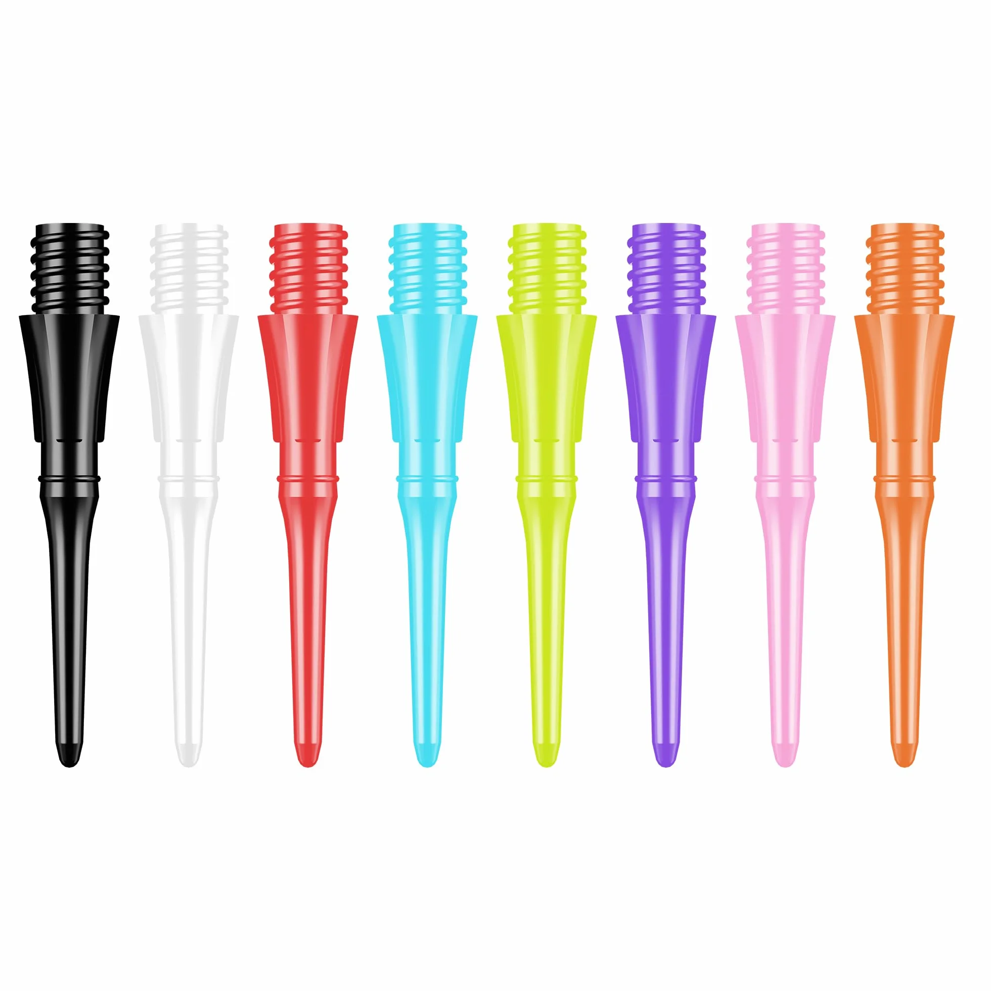 CyeeLife Punta de Dardos 100 Piezas 2BA Hilo Soft Tips Plástico 8 Colores