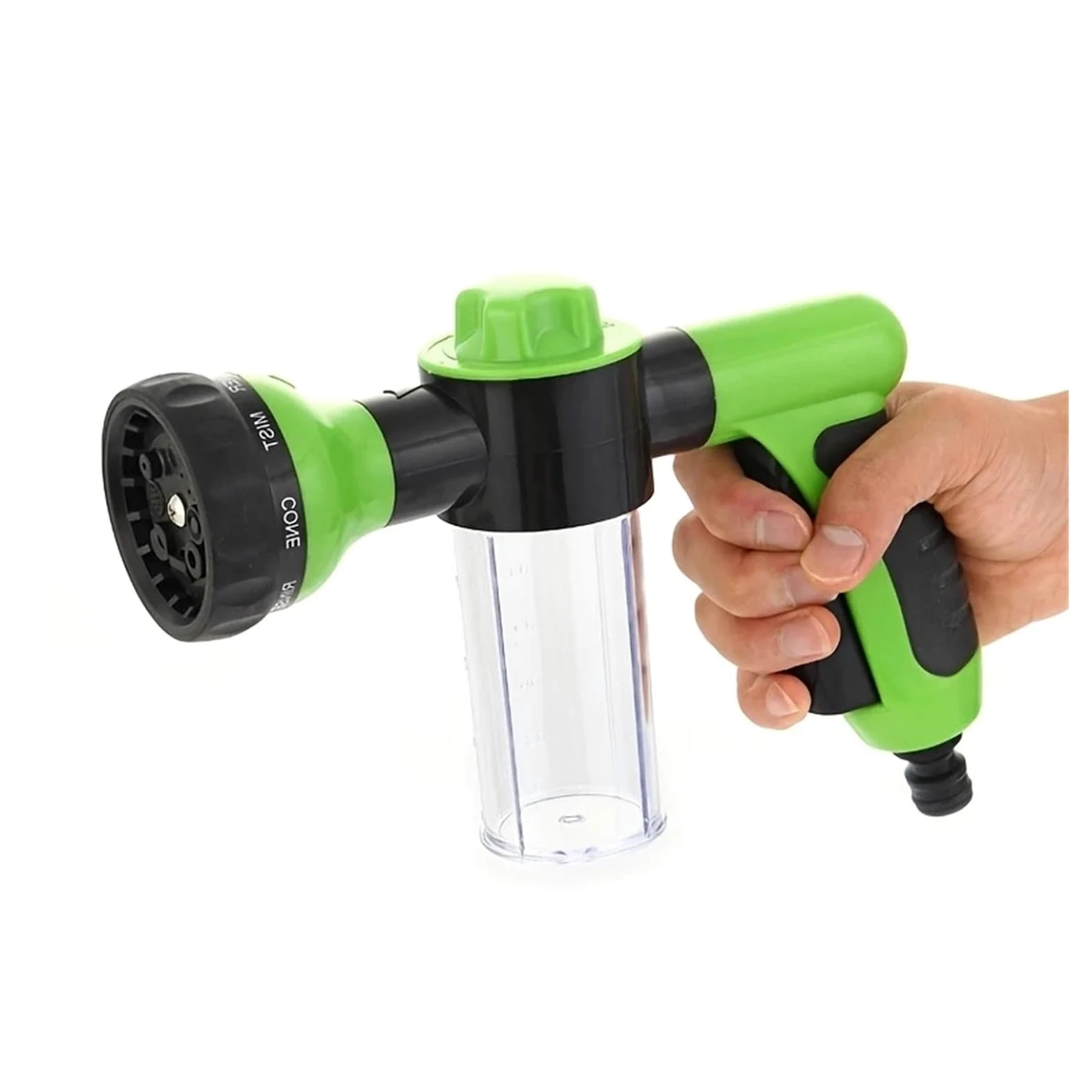 Pistola pulverizadora para manguera Regadera De Espuma De Alta Presión, Boquilla De Manguera Con Cabezal Rociador De Agua For Coche, 8 Funciones, Pistola De Riego For Jardín, Herramientas De Riego Por