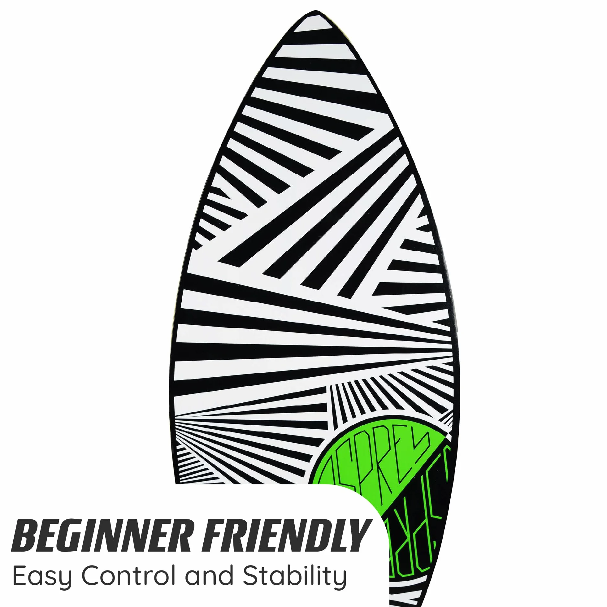 Osprey Surf Skimboard 41 Inch Pintail Beginner Skim Board 7 Ply Wood Construction