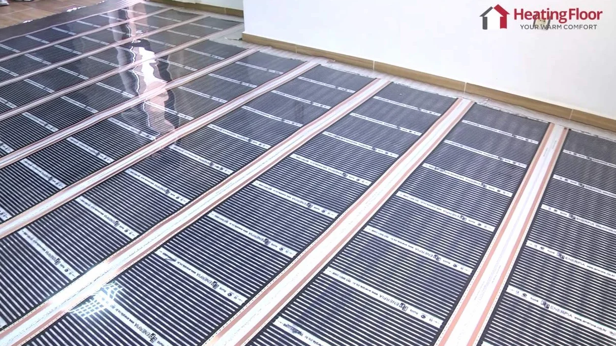 Kit de lámina calefactora Heating Floor 150-220W/m², 230V, Calefacción de suelo, techo, pared | Film radiante | (25m², 220W/m², ancho 80cm)