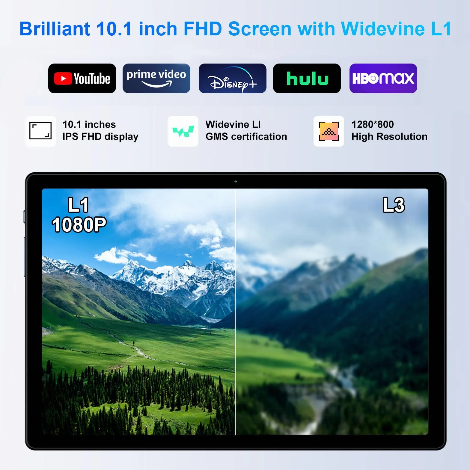 Tablet 10 Pulgadas Android 14, 22GB RAM+128GB ROM Octa-Core, 5G WiFi, 8000 mAh, 1TB TF, Gris
